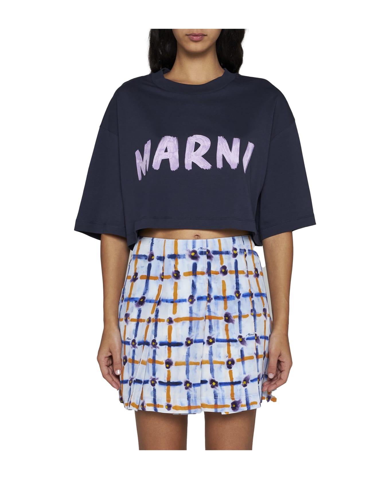Marni T-Shirt - Blublack Tシャツ