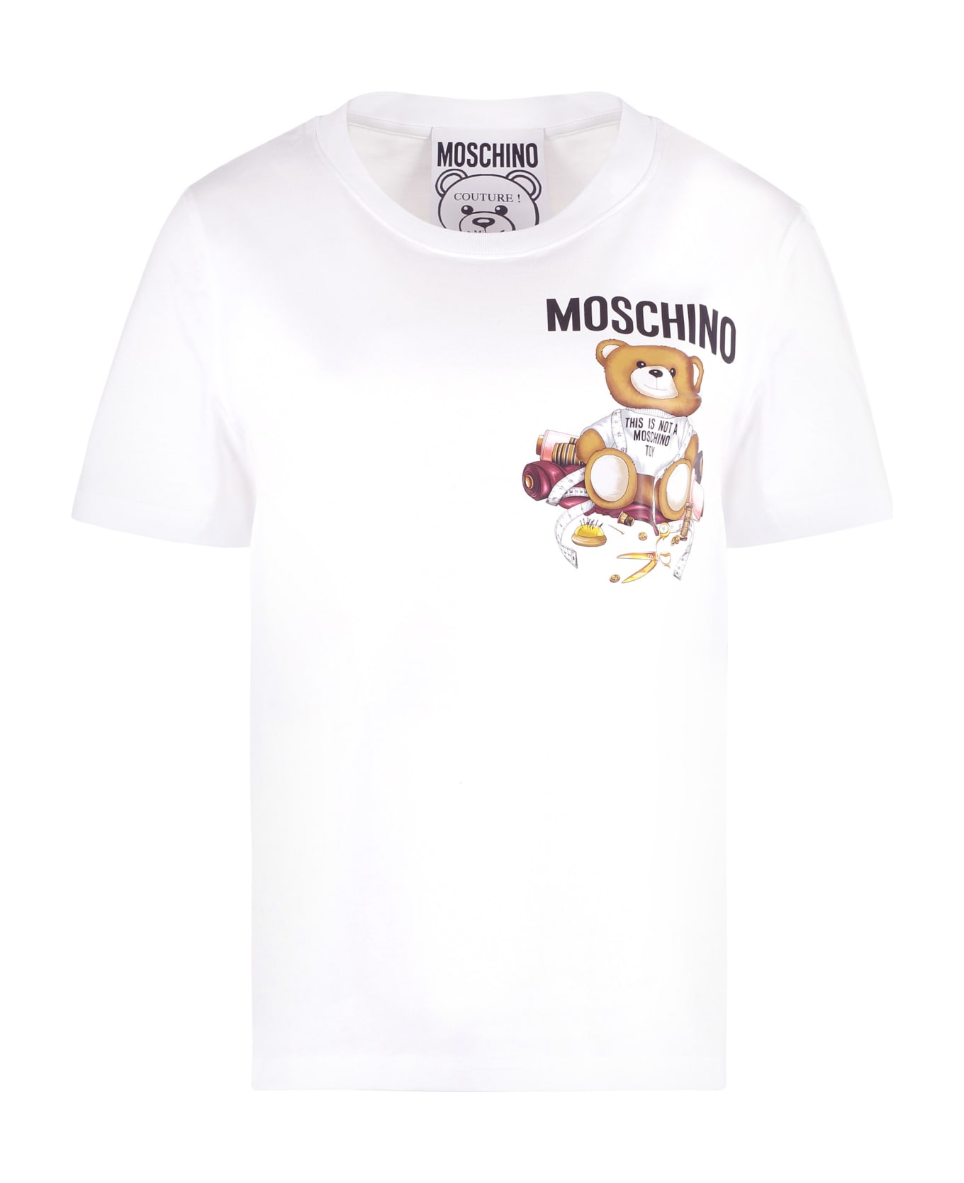 Moschino Bear Printed T-shirt - White