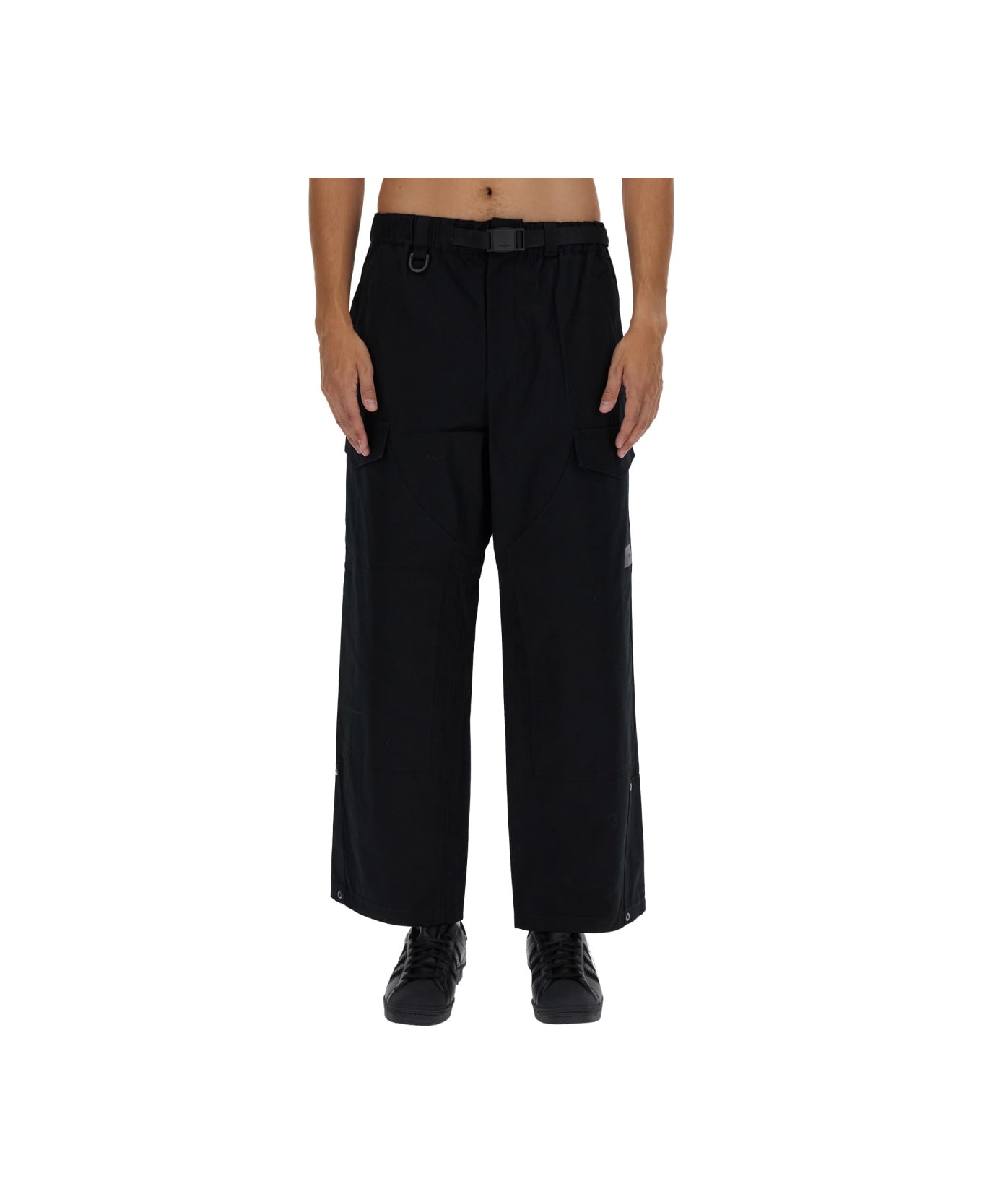 Y-3 Belted Pants - BLACK ボトムス