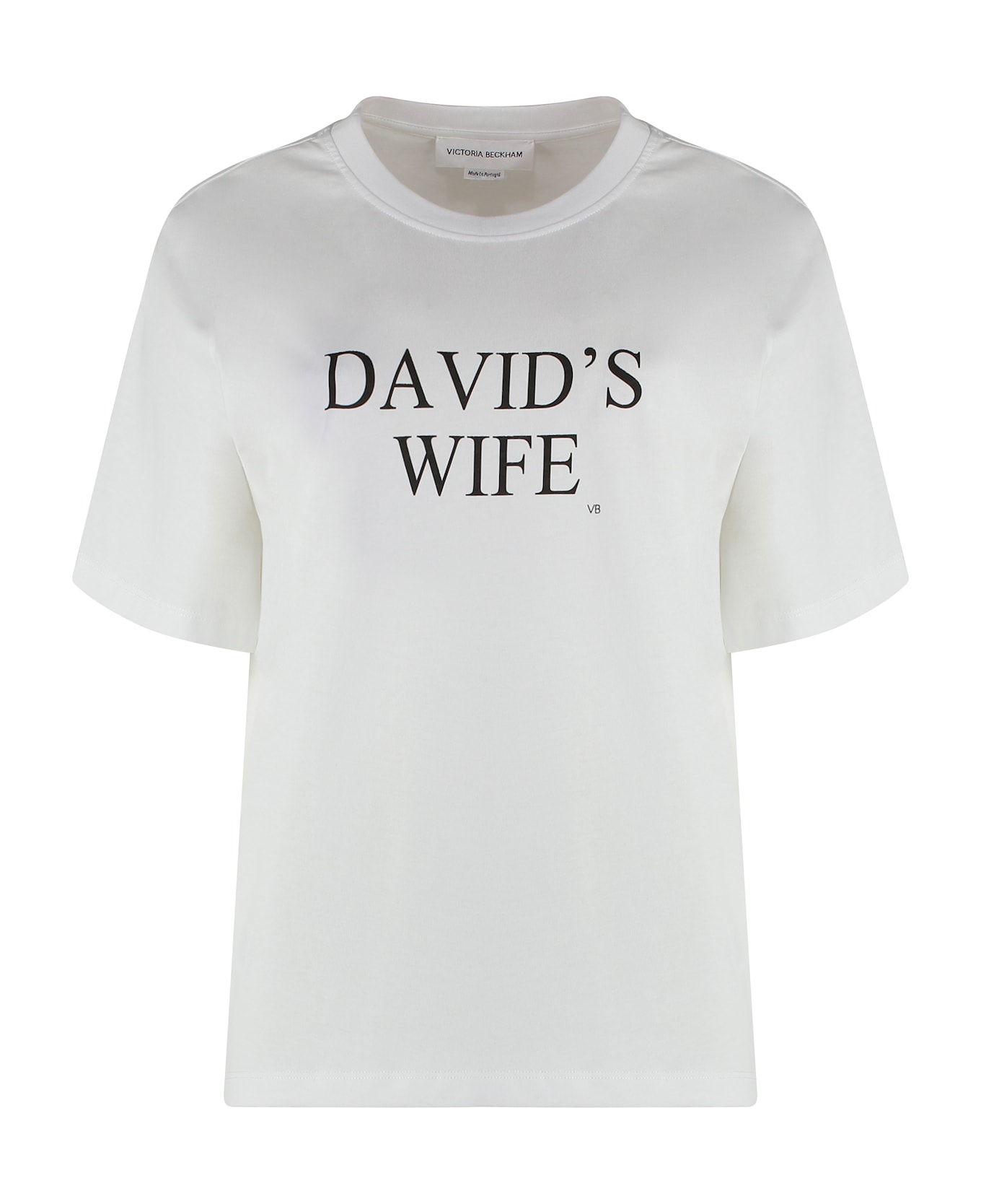 Victoria Beckham Cotton Crew-neck T-shirt - BIANCO