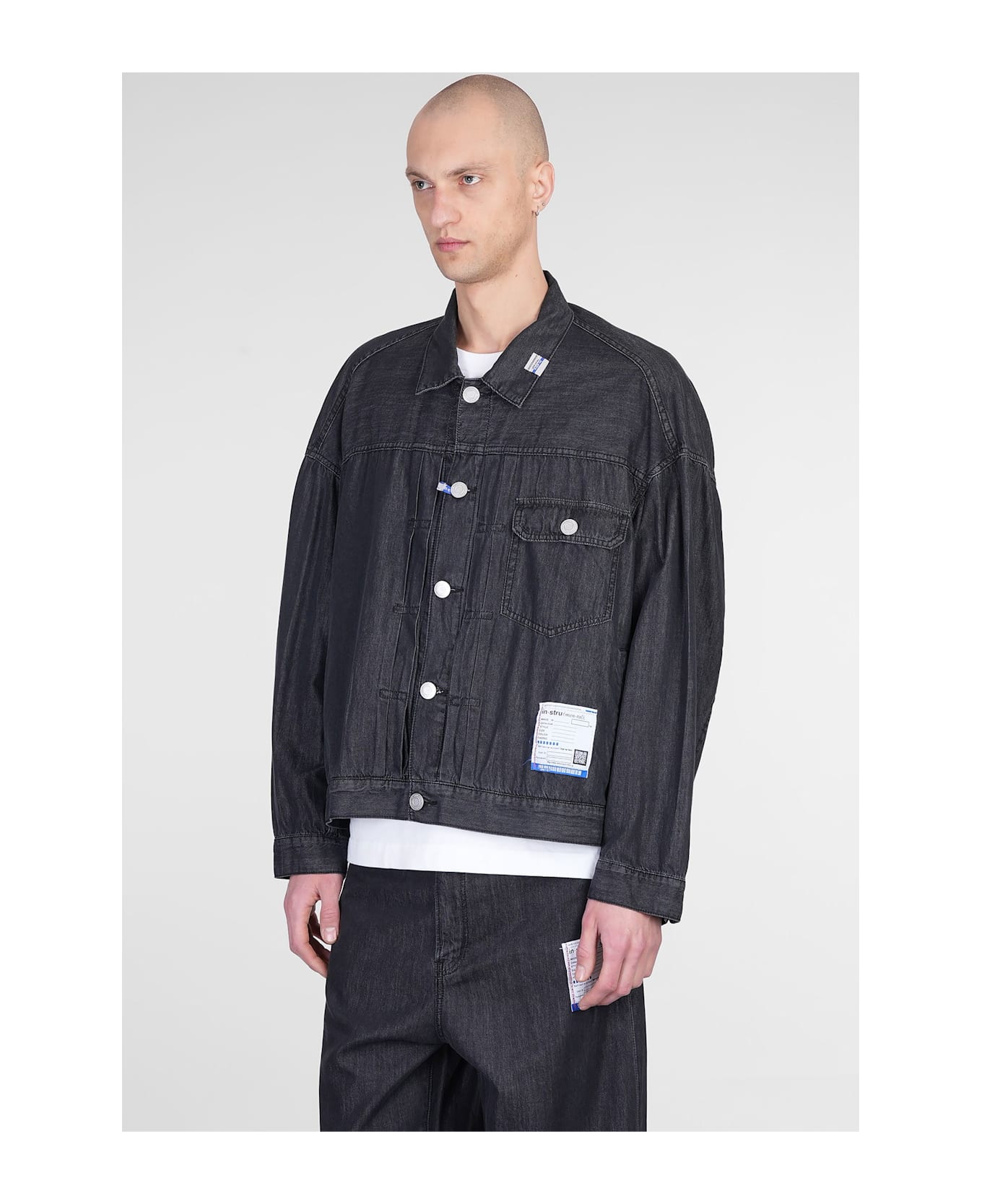 Mihara Yasuhiro Denim Jackets In Black Cotton - black