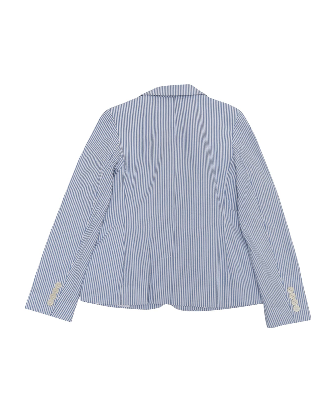 Polo Ralph Lauren Seersuck Jacket - BLUE コート＆ジャケット