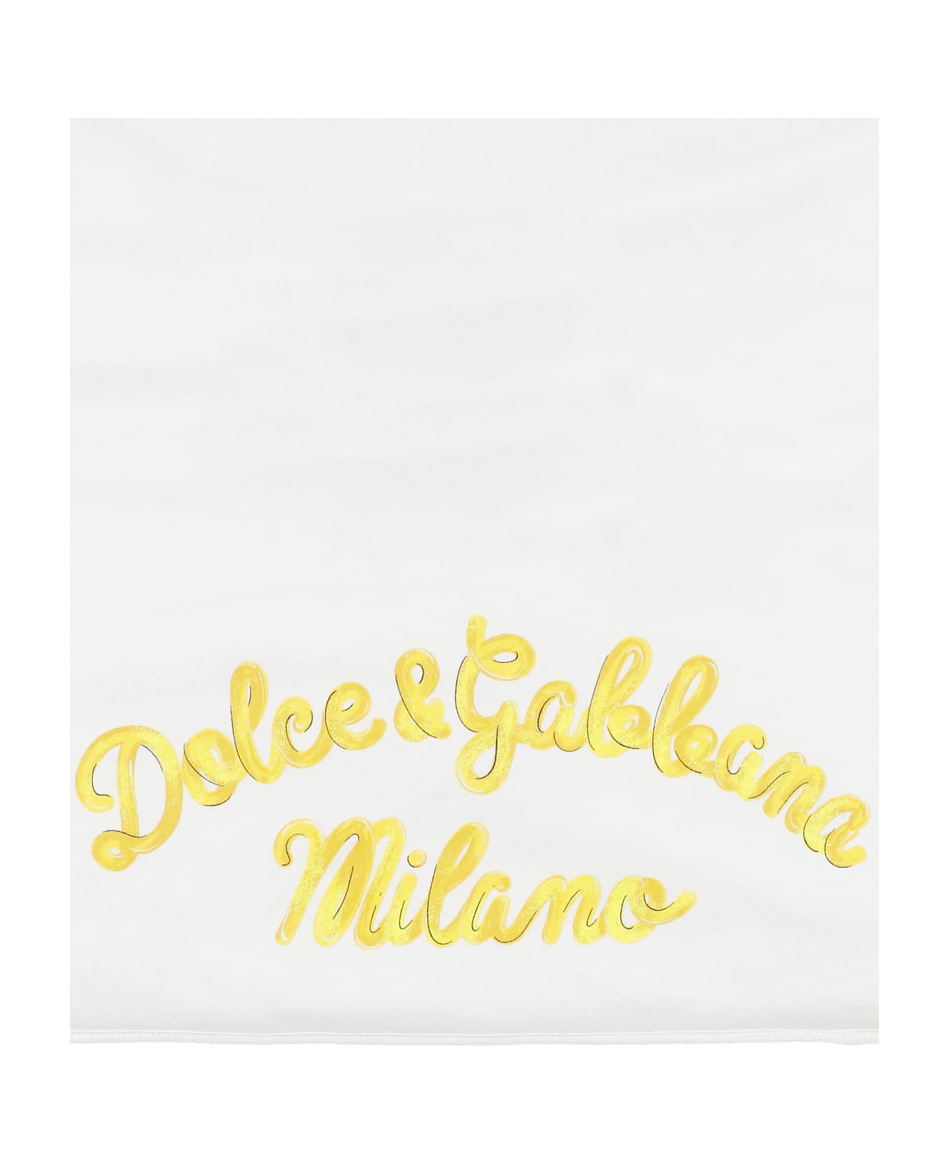 Dolce & Gabbana Blanket With Logo - White