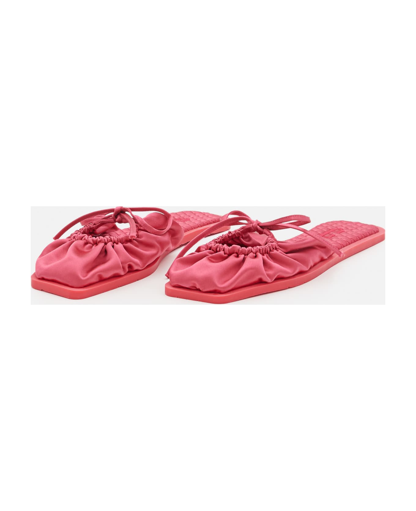 Carlotha Ray Eco Satin Slippers - Red