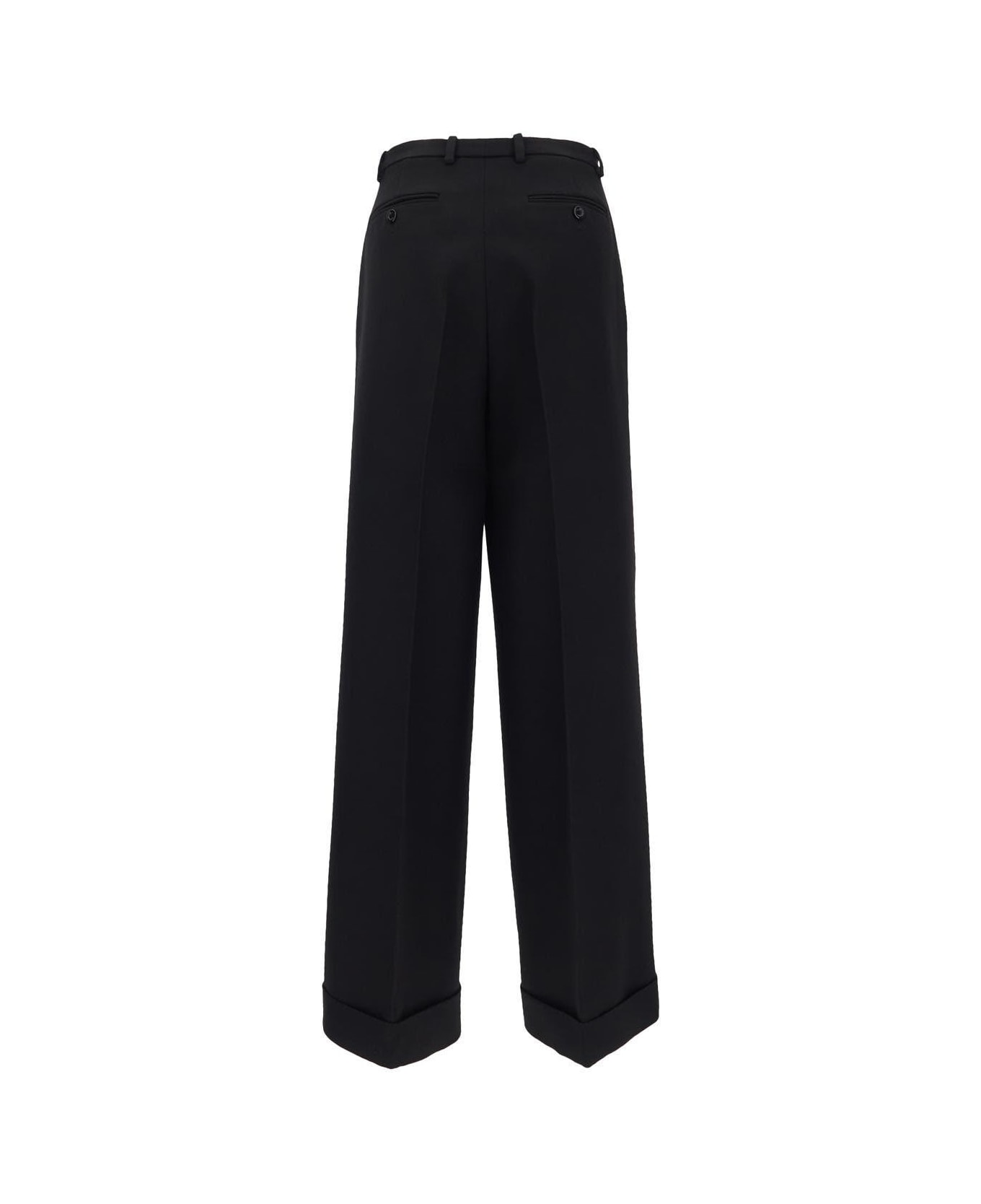 Gucci Wool Trousers - BLACK