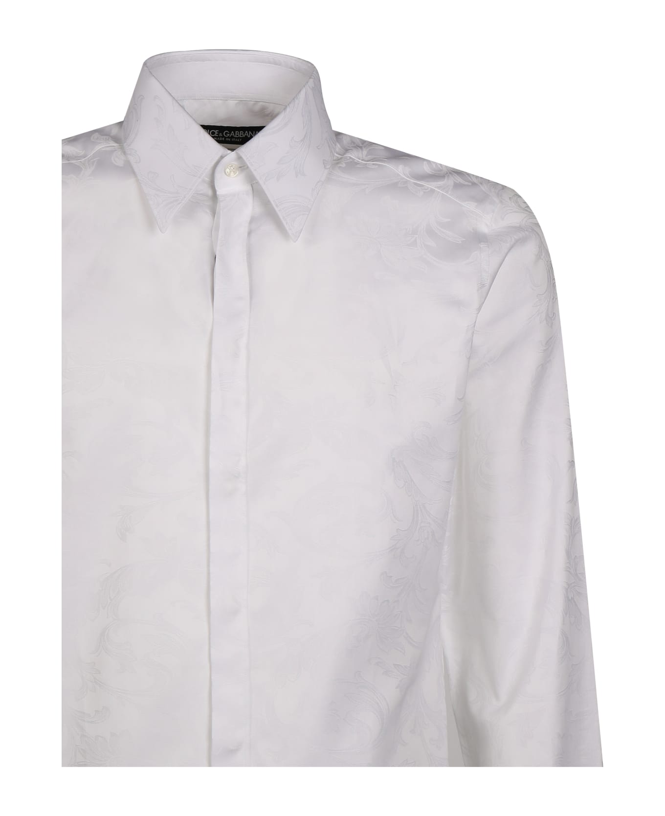 Dolce & Gabbana Floral Jacquard biustonosz Martini Shirt - White