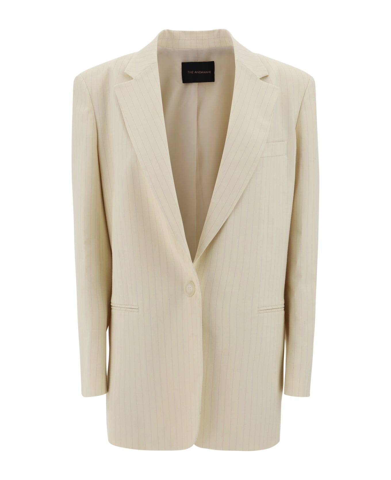 The Andamane Guia Blazer Jacket - Off White - Pink