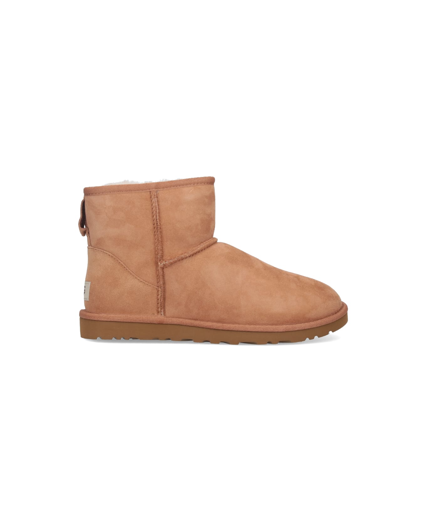 UGG 'classic Mini' Ankle Boots - Beige