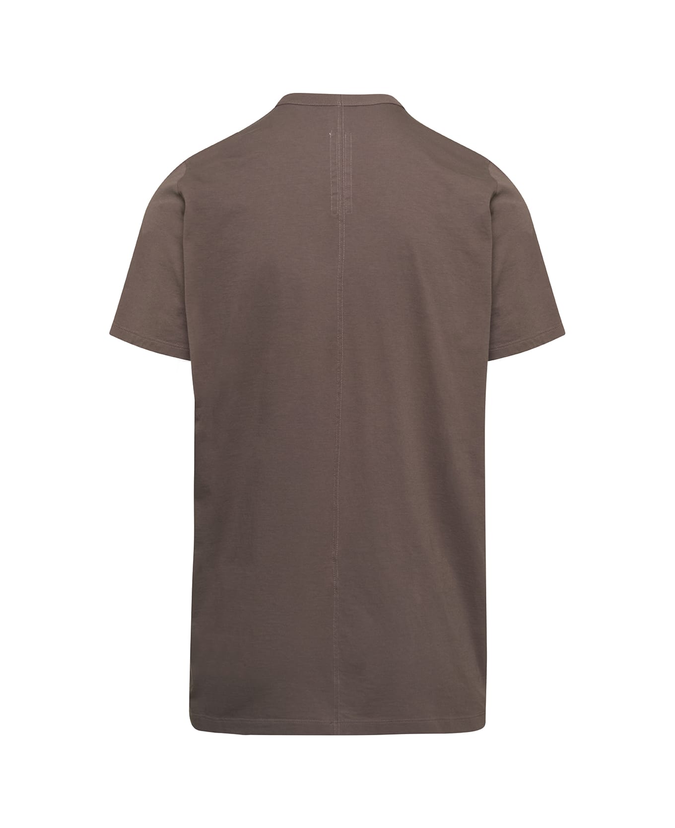 Rick Owens Beige Level T T-shirt With Vertical Seams On The Back In Cotton Man - Beige