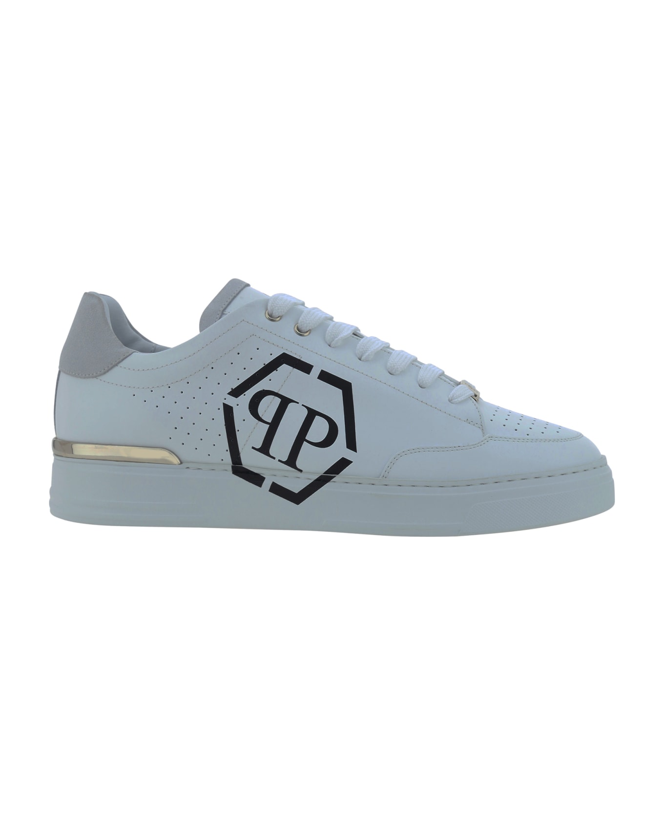 Philipp Plein Lo Top Sneakers - White Black