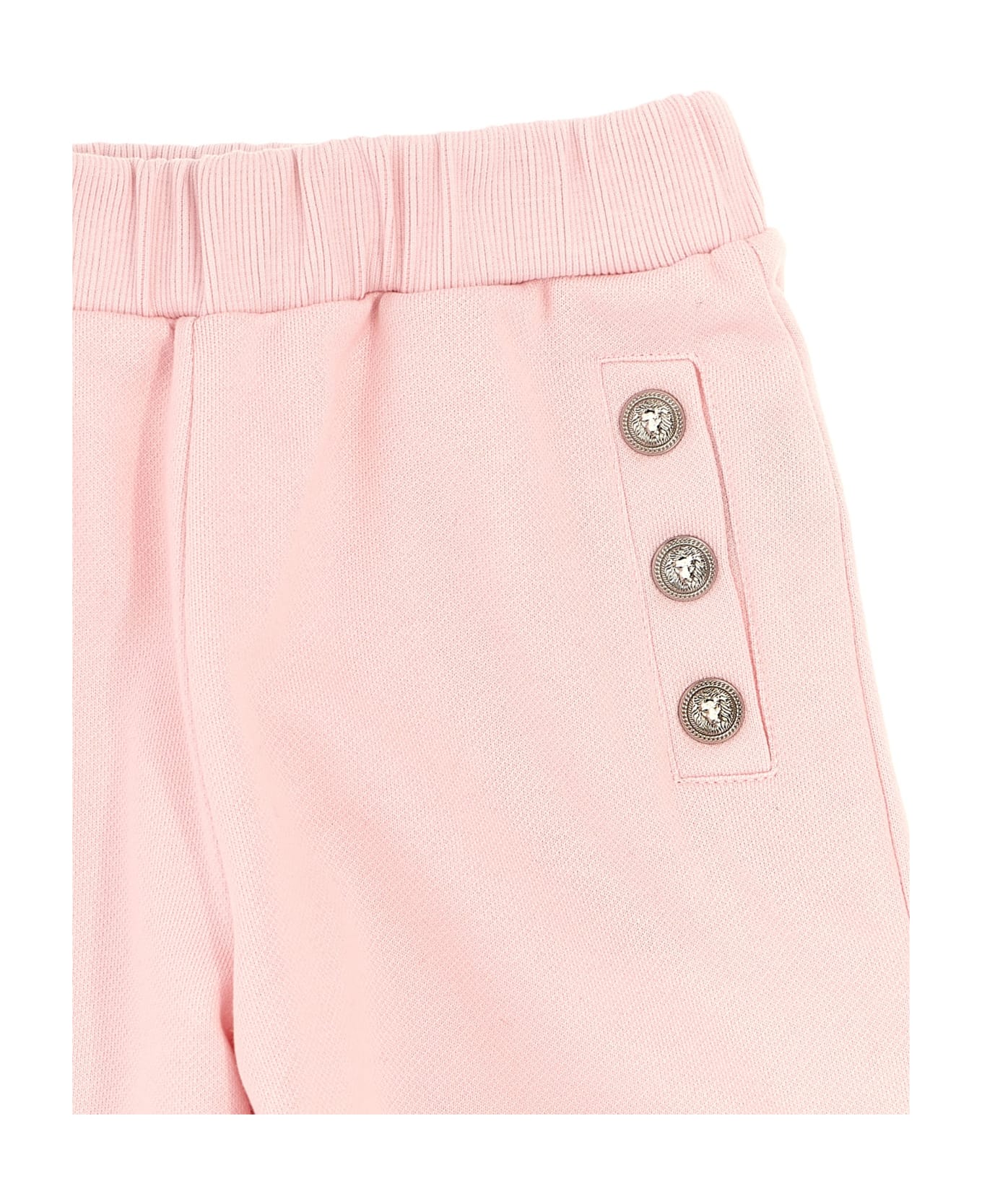 Balmain Logo Buttons Shorts - Pink ボトムス