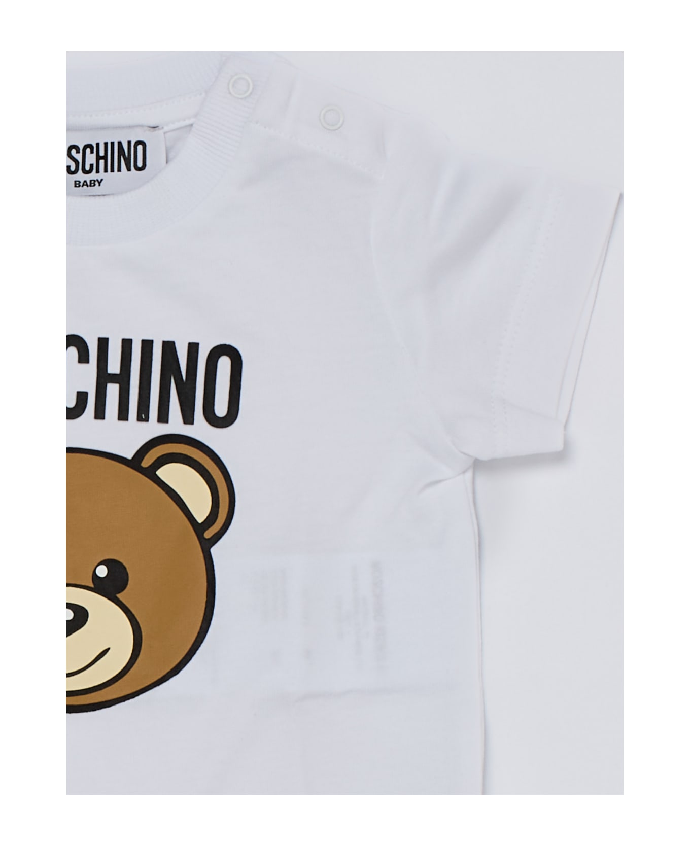 Moschino T-shirt+shorts Suit - BIANCO-ROSSO ボディスーツ＆セットアップ