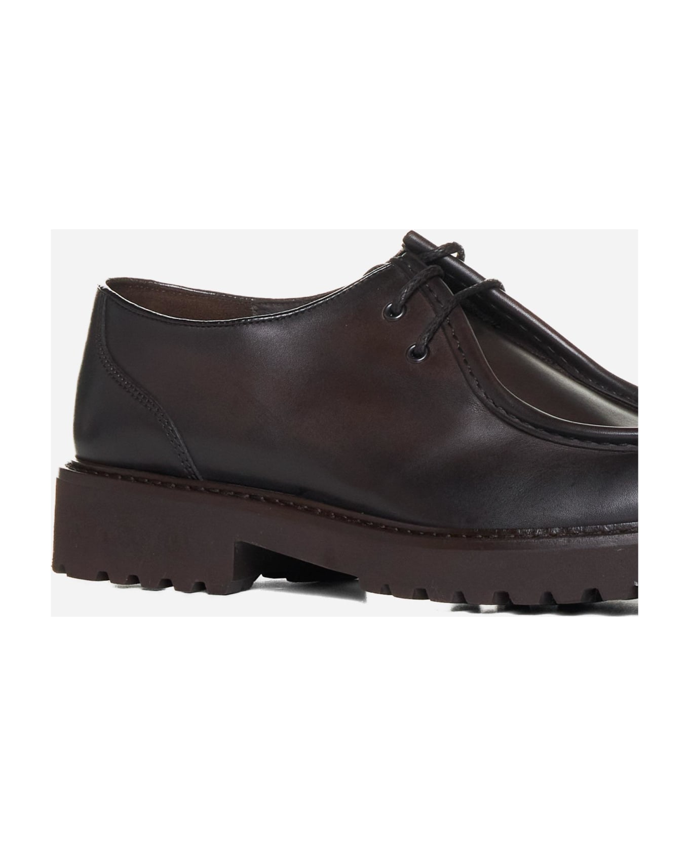 Doucal's Leather Lace-ups - Marrone