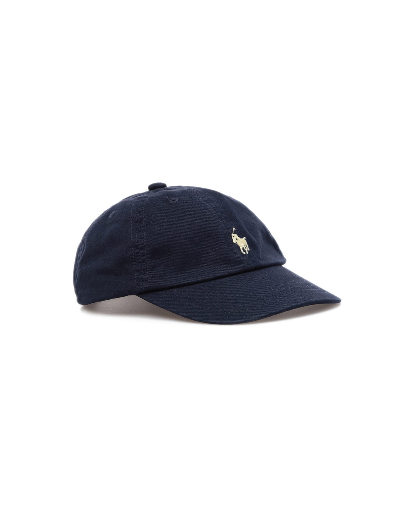 Polo Ralph Lauren Blue Cotton Hat With Logo - Blu