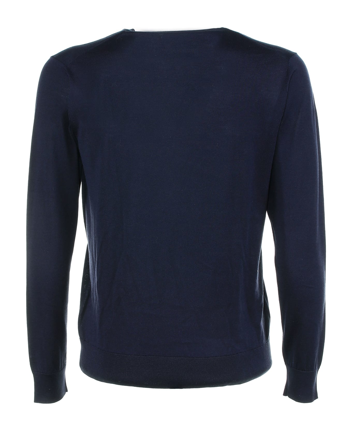 Paolo Pecora Cotton Crewneck Sweater - Blu ニットウェア