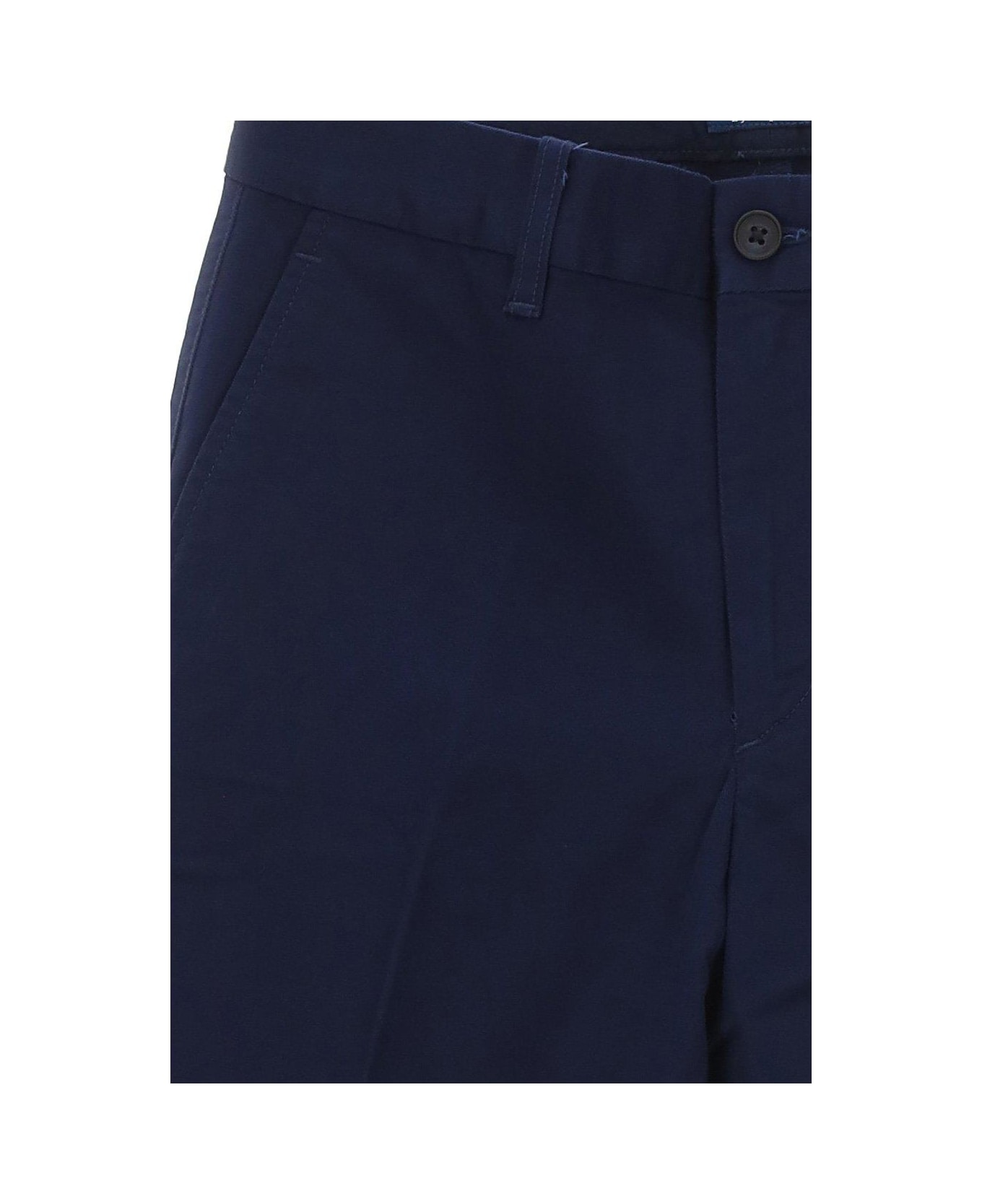 Ralph Lauren High-waist Slim-fit Cropped Trousers - BLUE