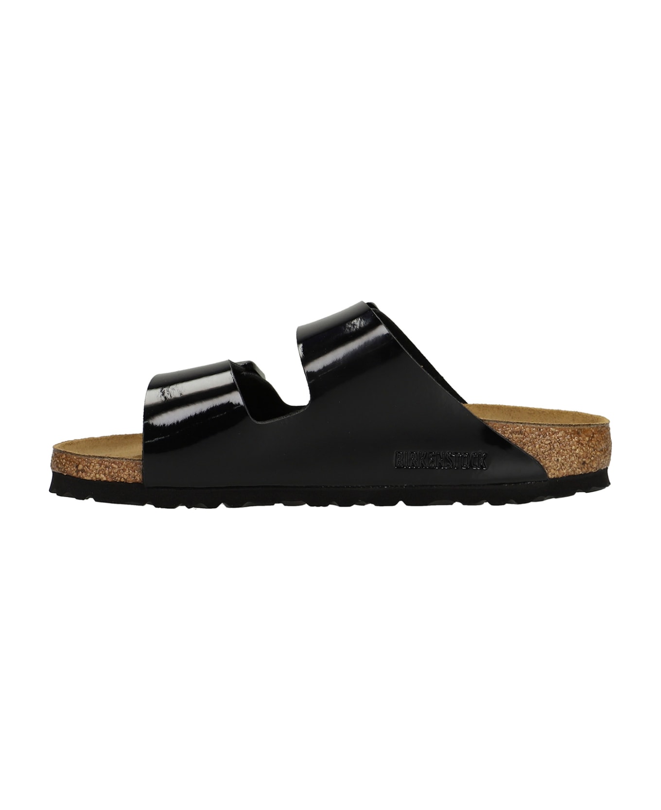 Birkenstock Arizona Flats In Black Patent Leather - Black