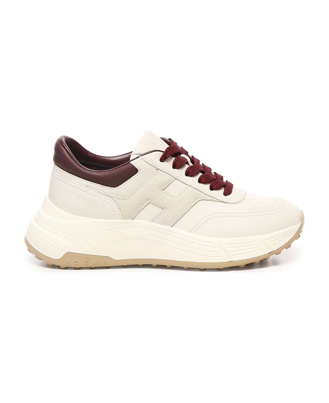 Hogan Hi-fi Sneakers - CREAM/Bordeaux