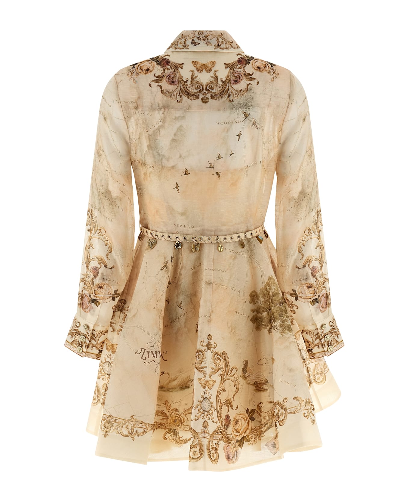 Zimmermann 
memento Buttoned
 Dress - Beige