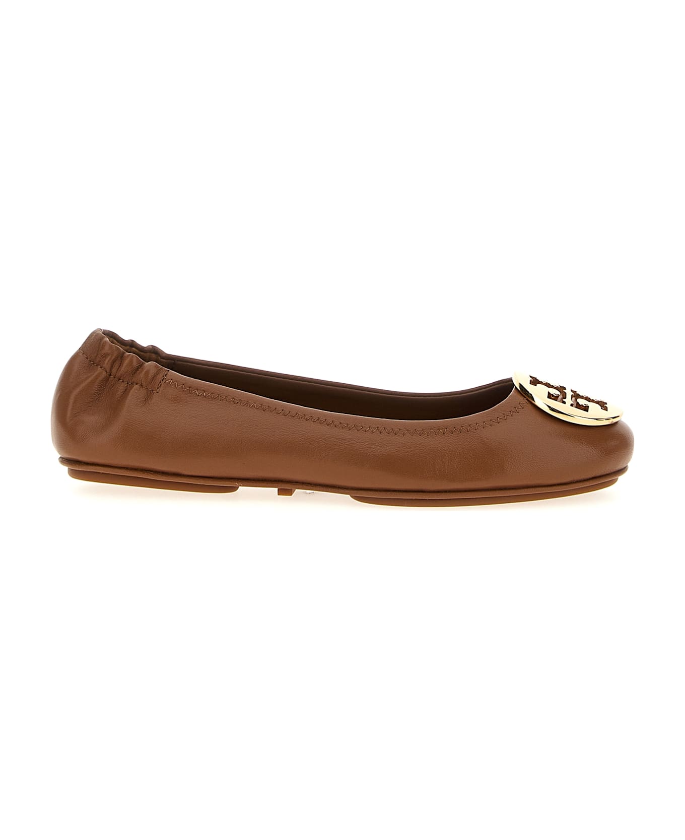 Tory Burch 'minnie Travel' Ballet Flats - Brown