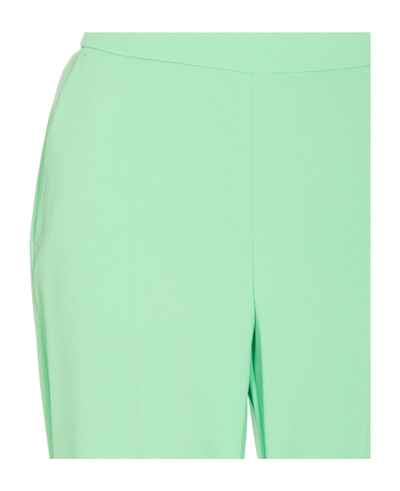 Pinko Concealed Zipped Tapered-leg Trousers - Green