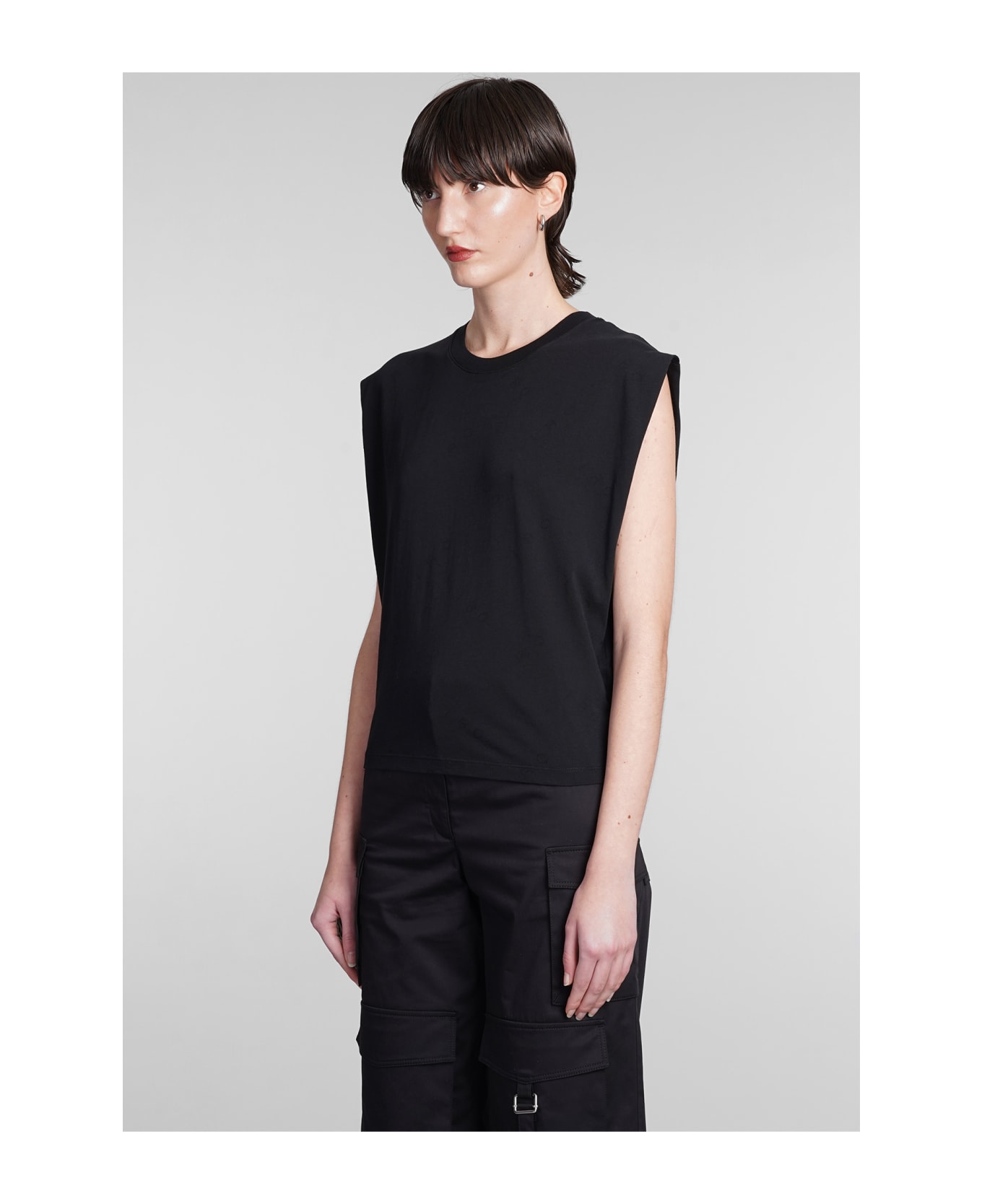 IRO Juli T-shirt In Black Cotton - black Tシャツ