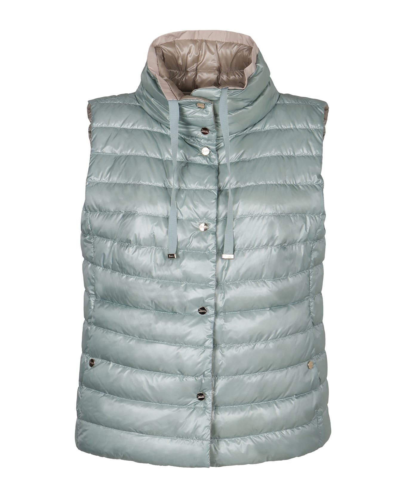 Herno Full Zip Down Vest - Light Blue
