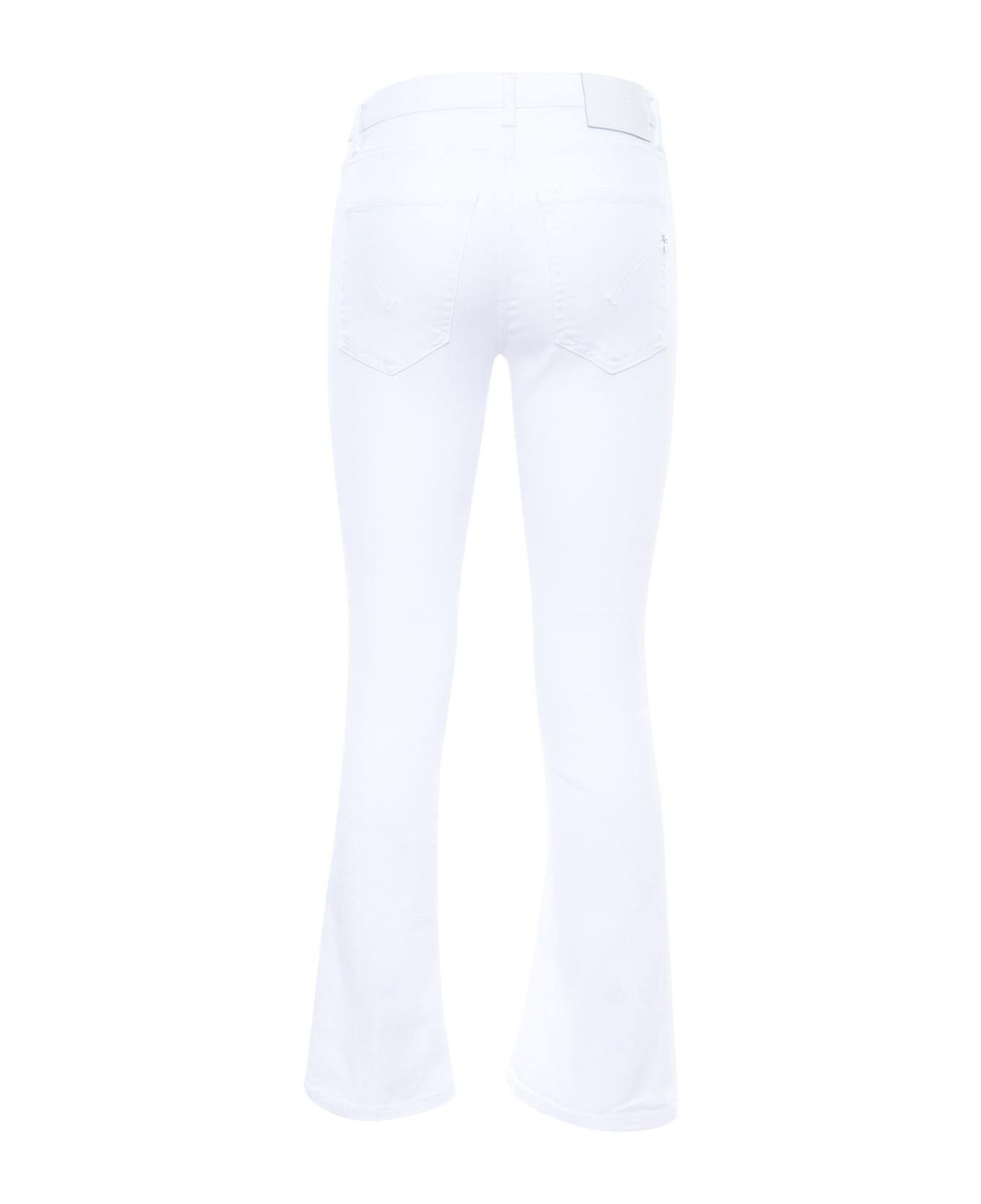 Dondup White Flared Jeans - WHITE