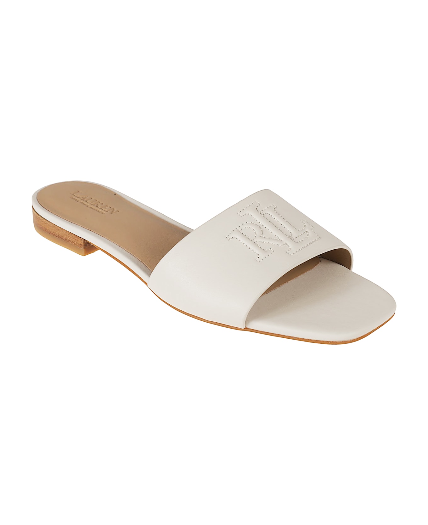 Ralph Lauren Everley Sliders - White
