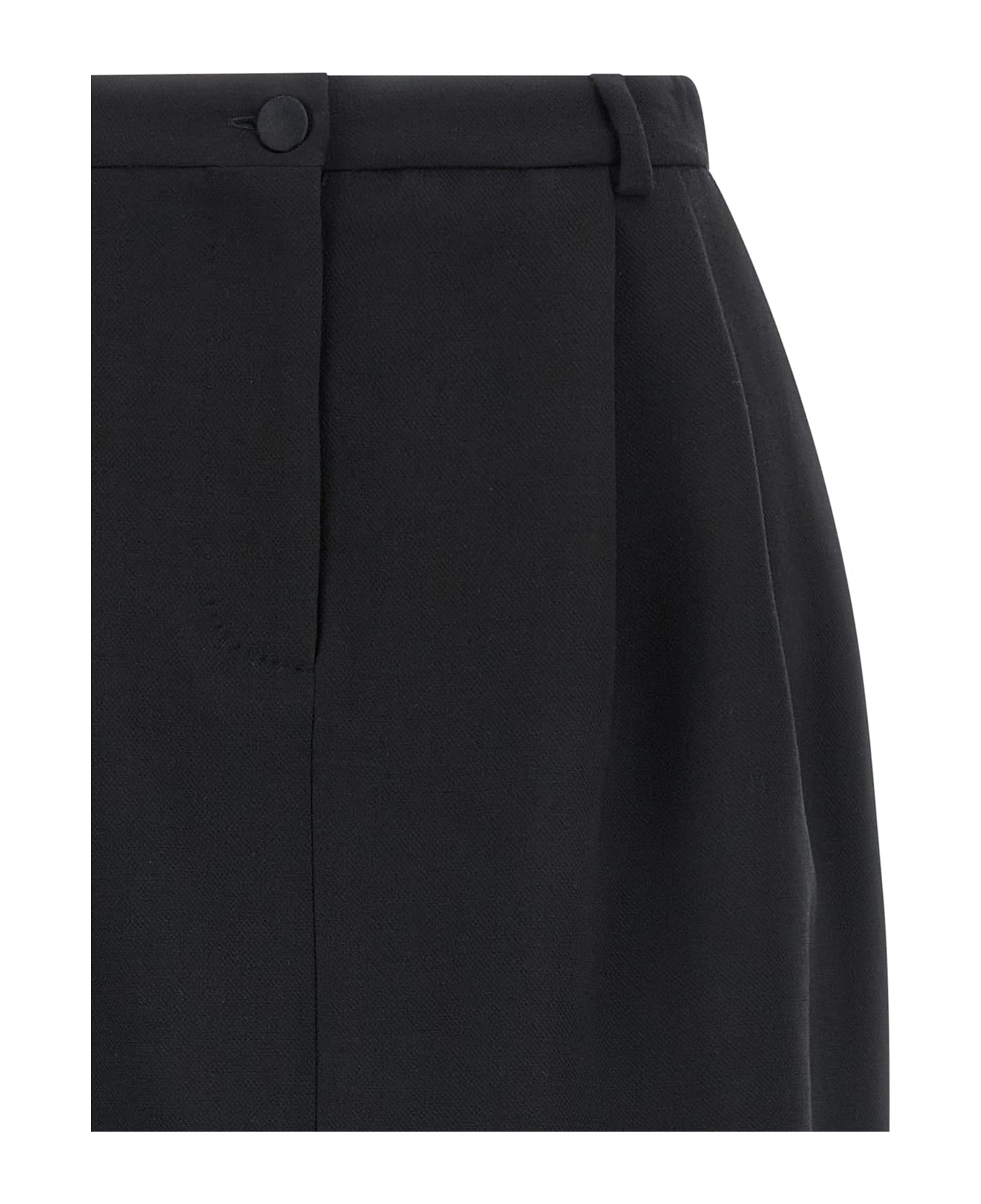 Dolce 
Gabbana Wool Crêpe Skirt - Black  