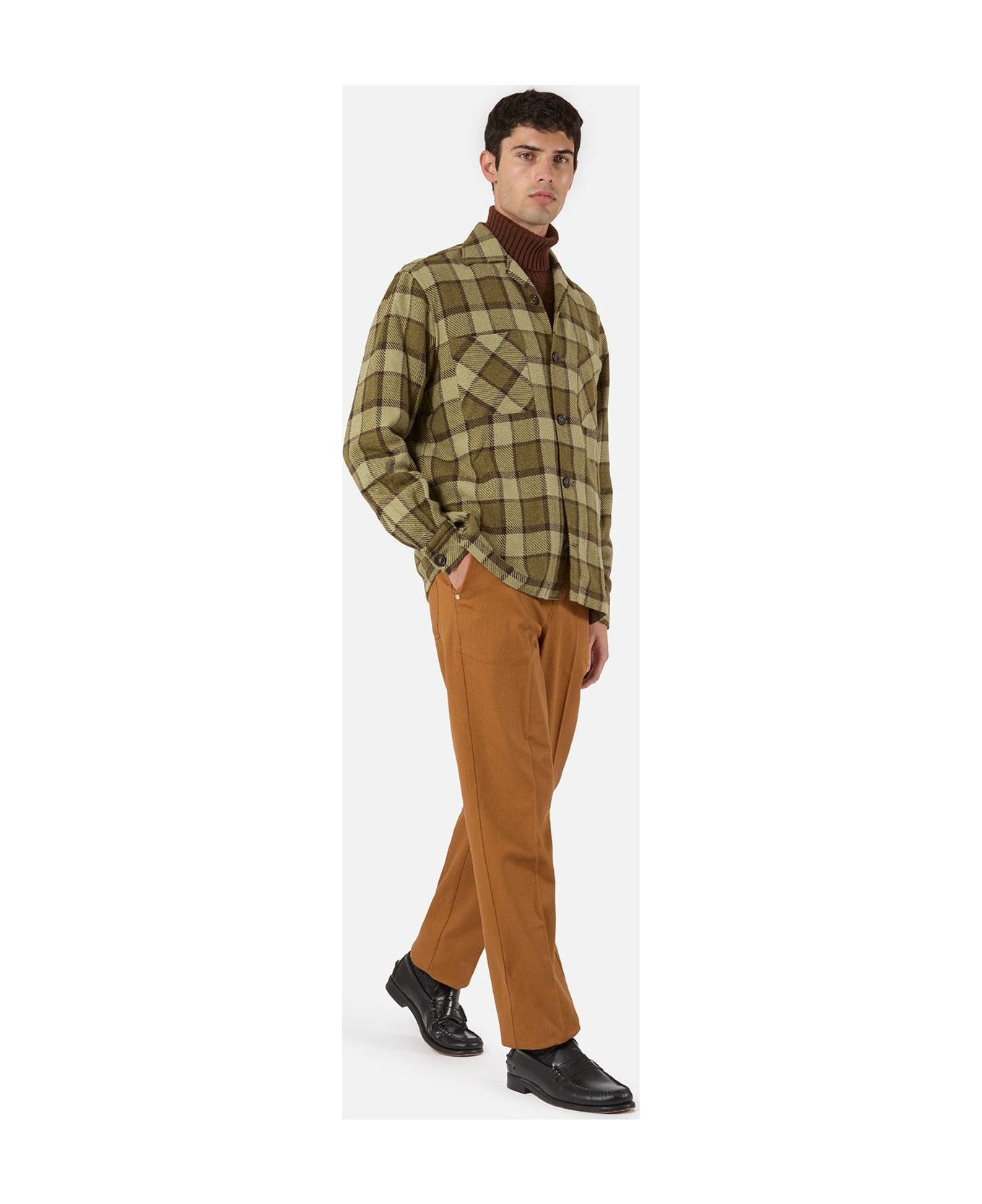 doppiaa Aabba Plaid Overshirt