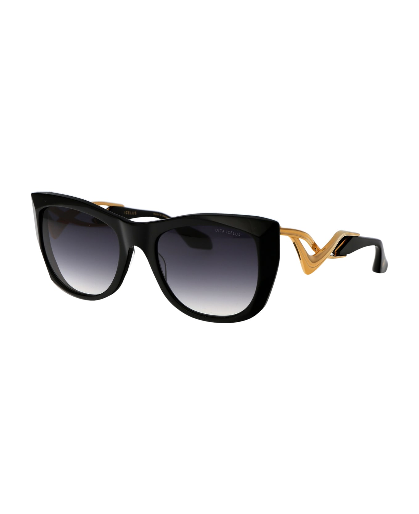 Dita Icelus Sunglasses - 001 BLACK YELLOW GOLD