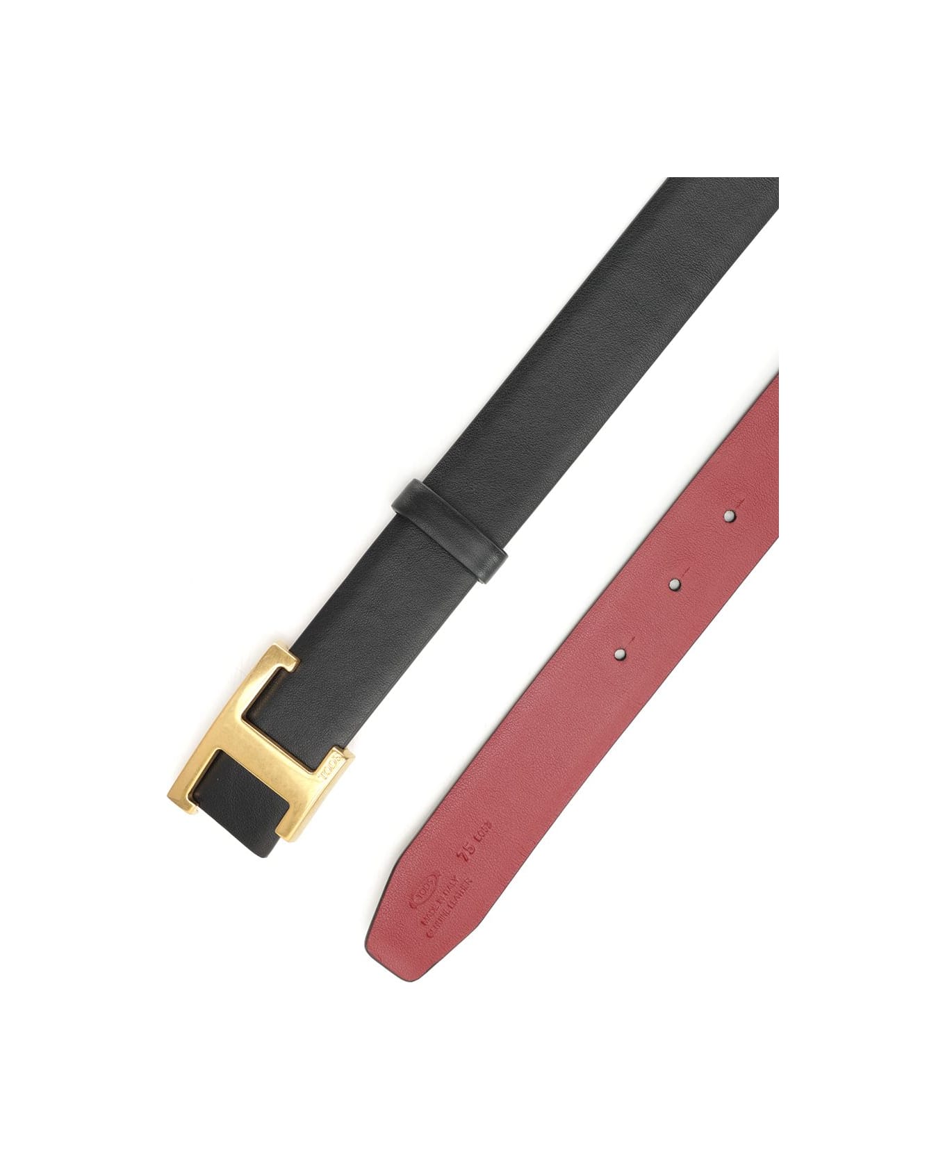 Tod
s 
t Timeless
 Reversible Belt - BLACK