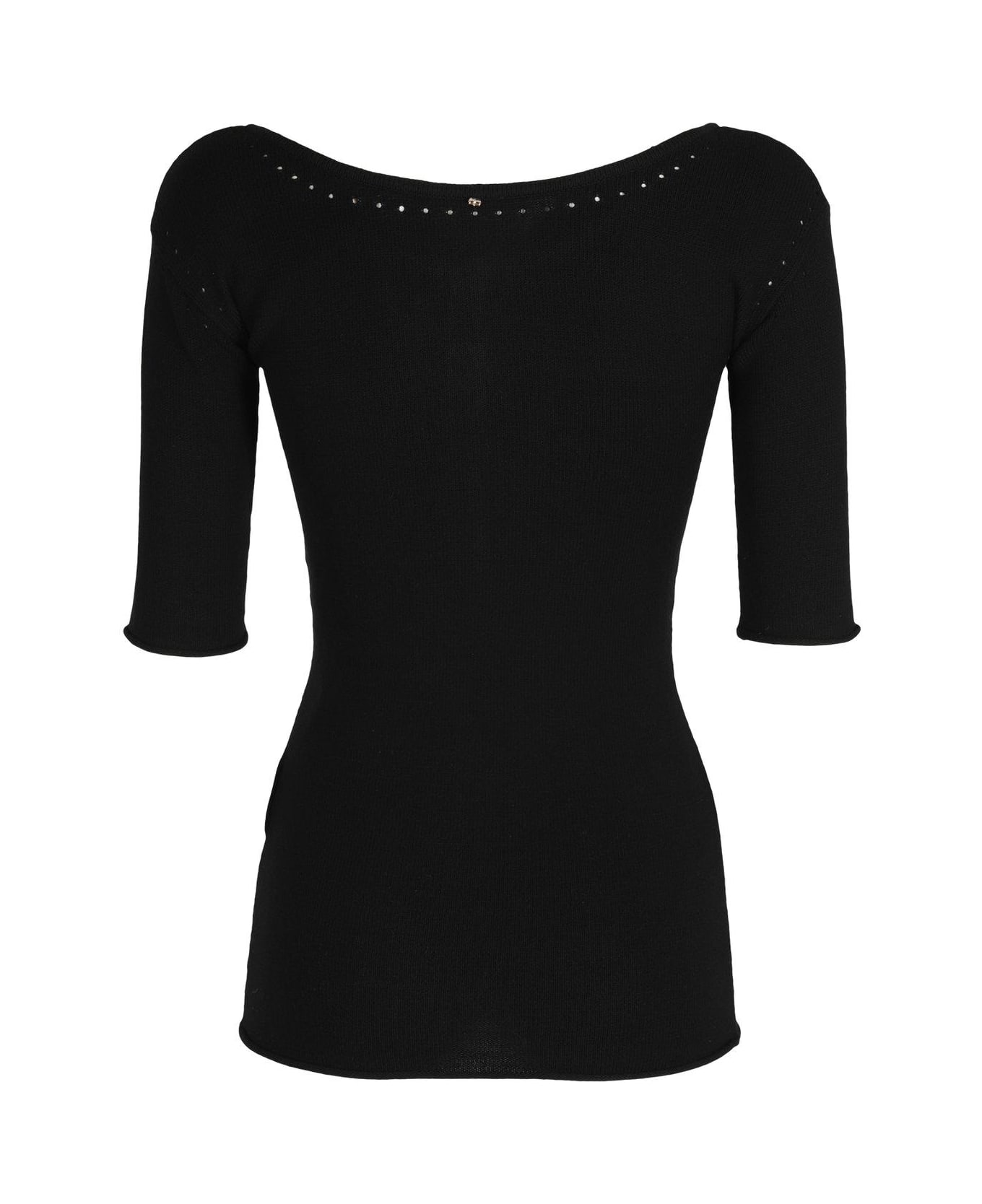 SportMax Ovest Buttoned Knitted Sweater - Nero