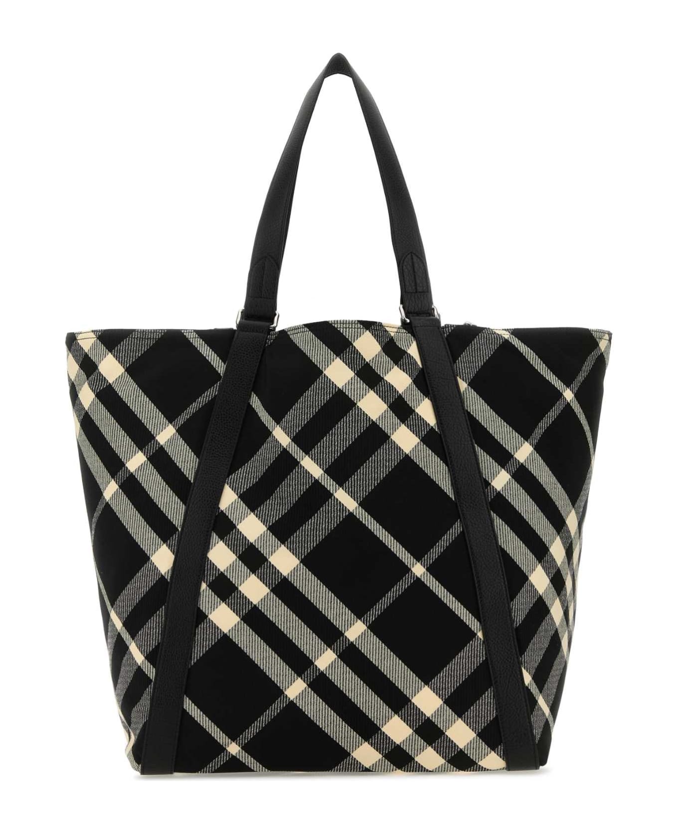 Burberry Embroidered Fabric Festival Shopping Bag - BLACKCALICO