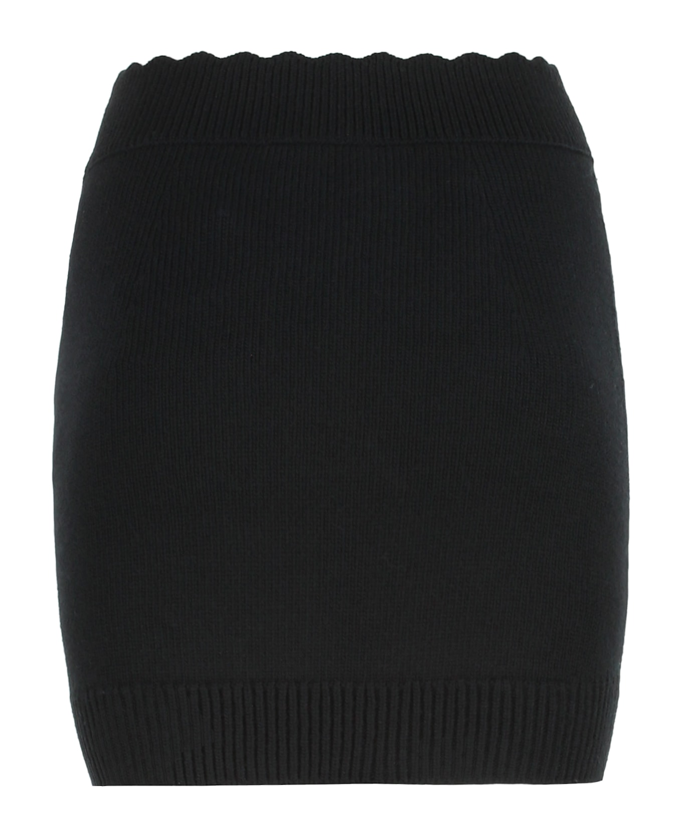 Chloé Knit Mini Skirt Made Of Wool And Cashmere - black