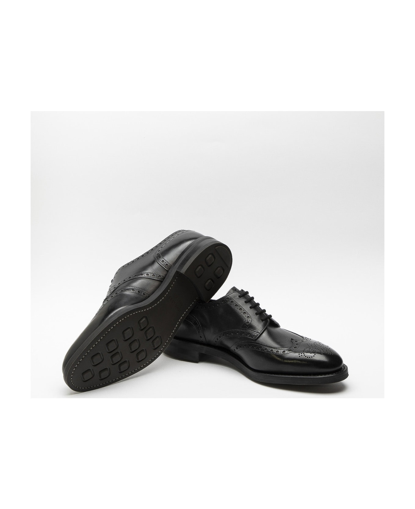 John Lobb Hayle Black Calf Derby Shoe - Nero