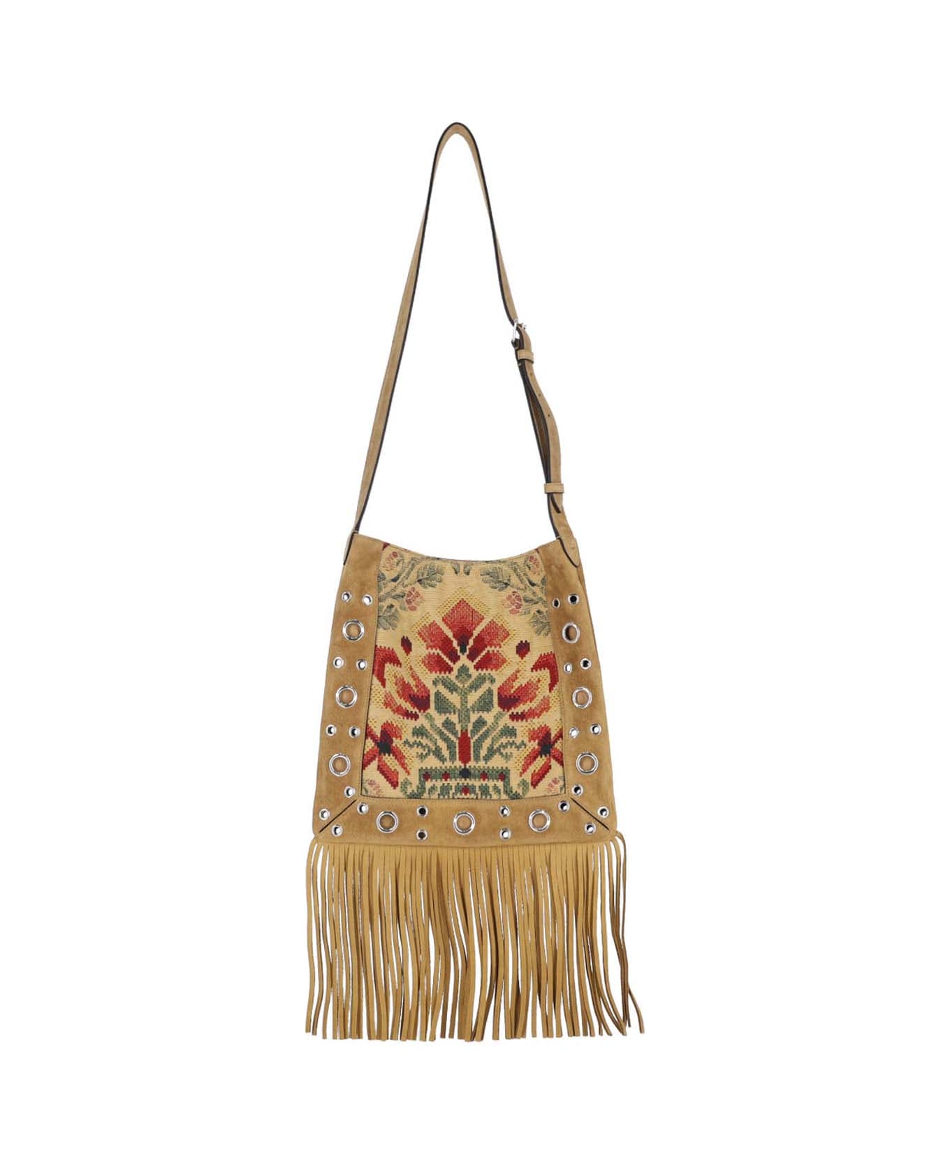 Valentino Garavani 
nellcôte
 Studs Shoulder Bag - Brown