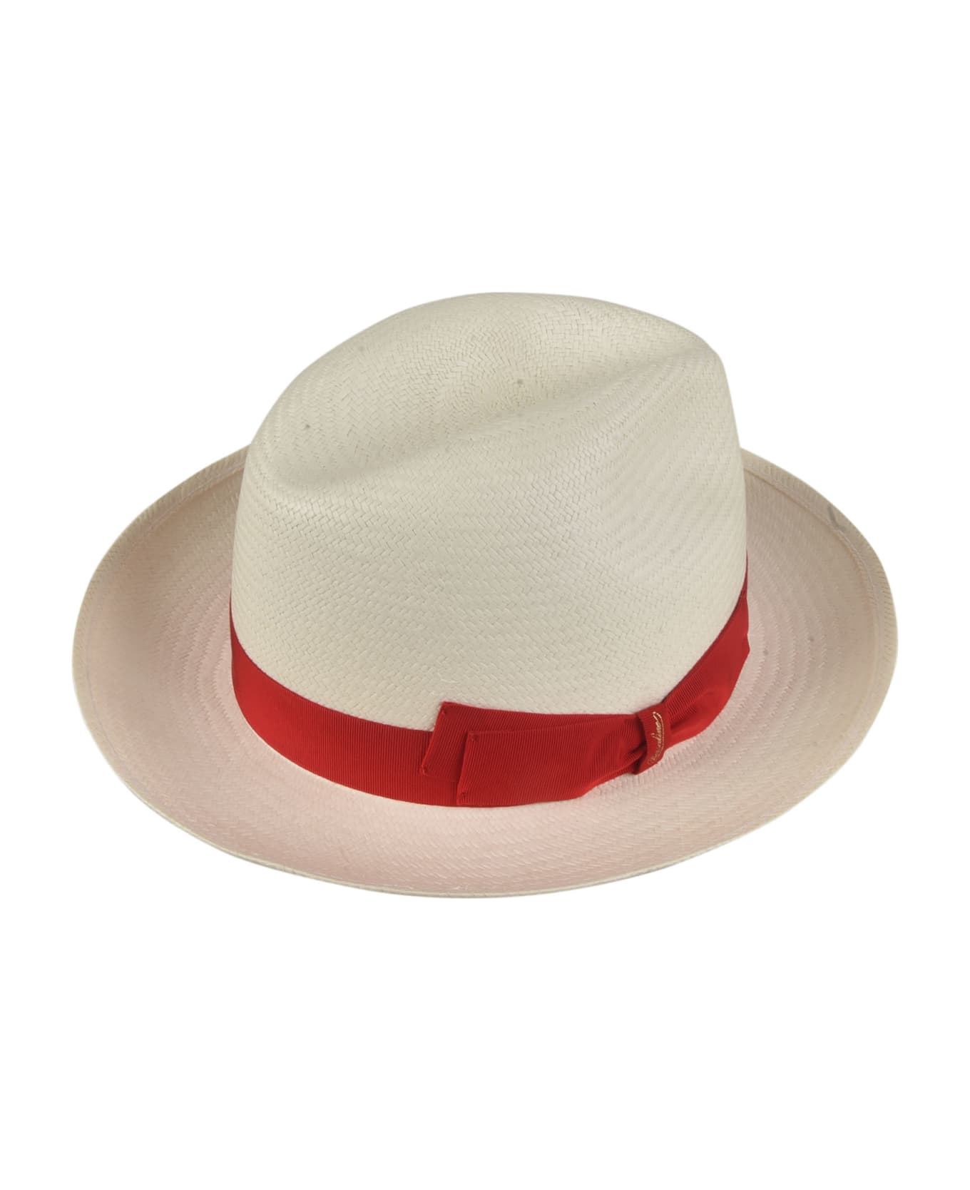 Borsalino Bow Detail Woven Hat - 0032 帽子