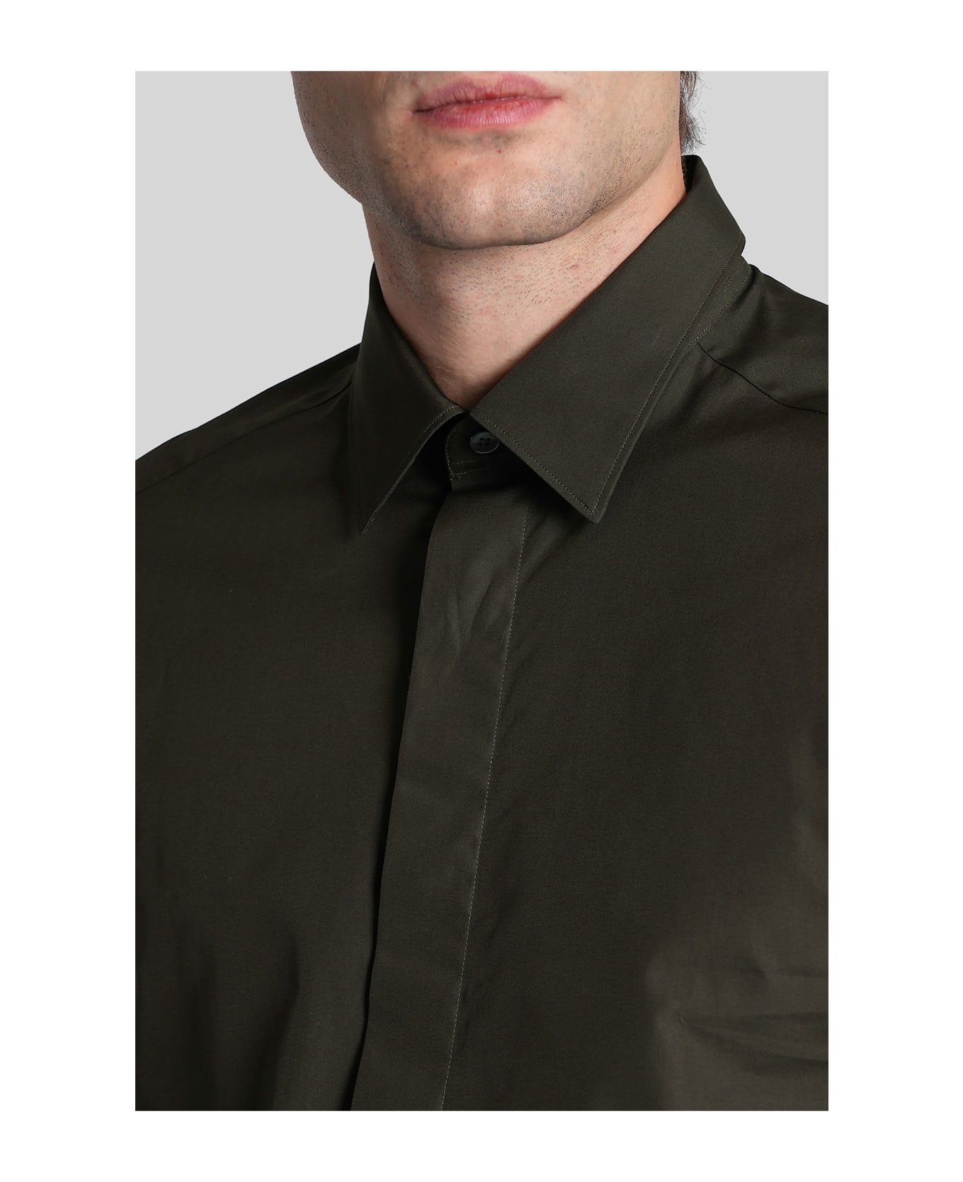 Zegna Shirt In Green Cotton - green