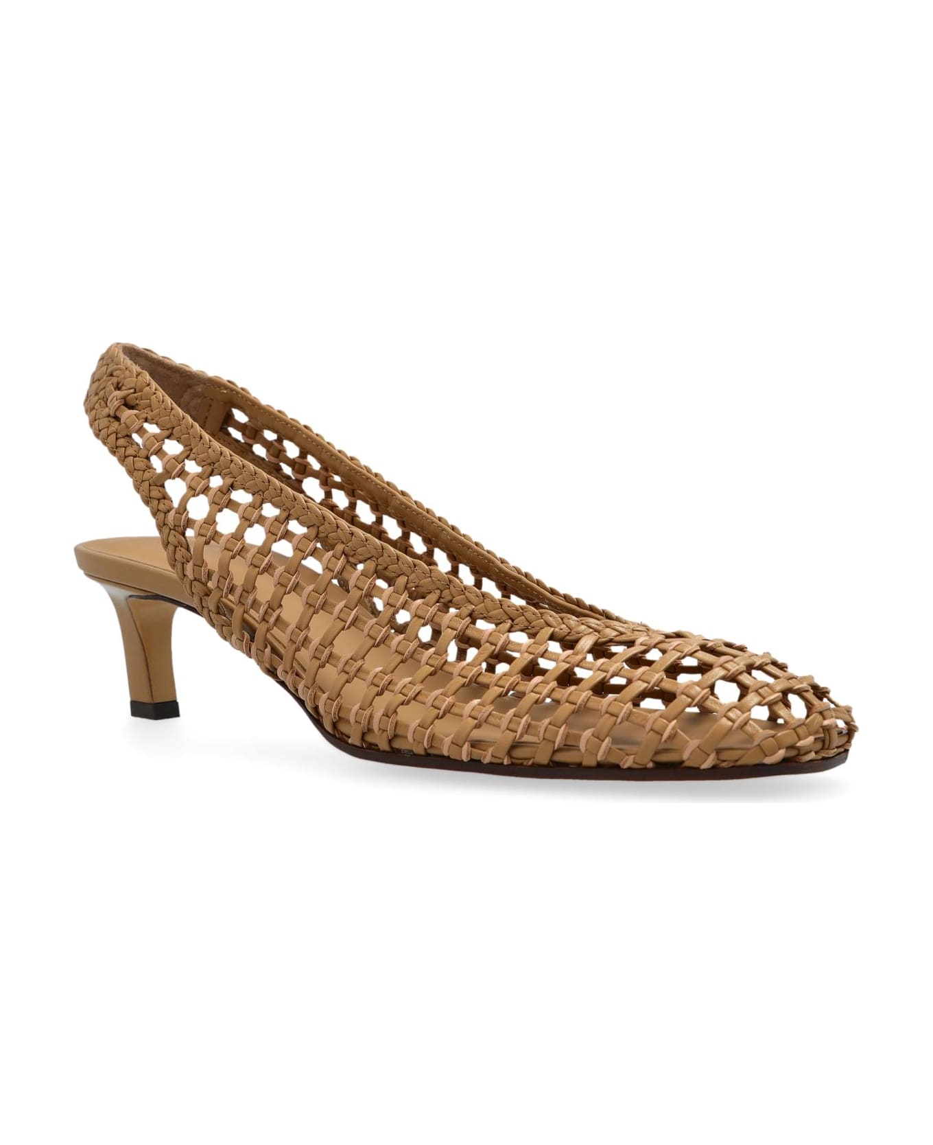 Camel Leather Pumps - Thumbnail 5
