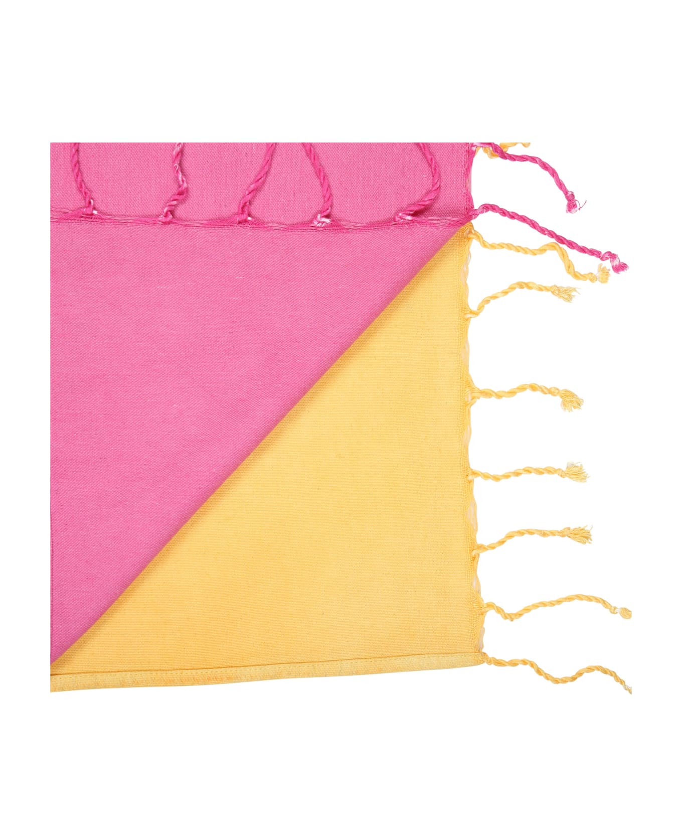 Chloé Pink Beach Towel For Girl With Logo - Multicolor アクセサリー＆ギフト