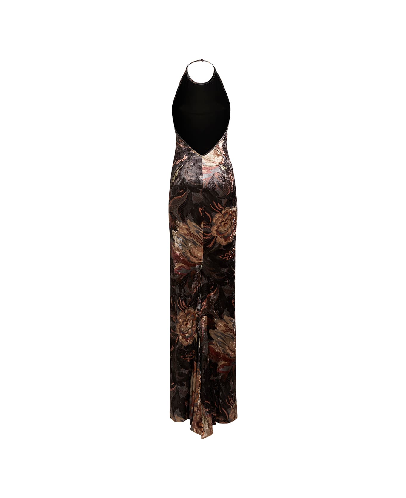 Etro Floral Foliage Printed Chenille Dress - Grey