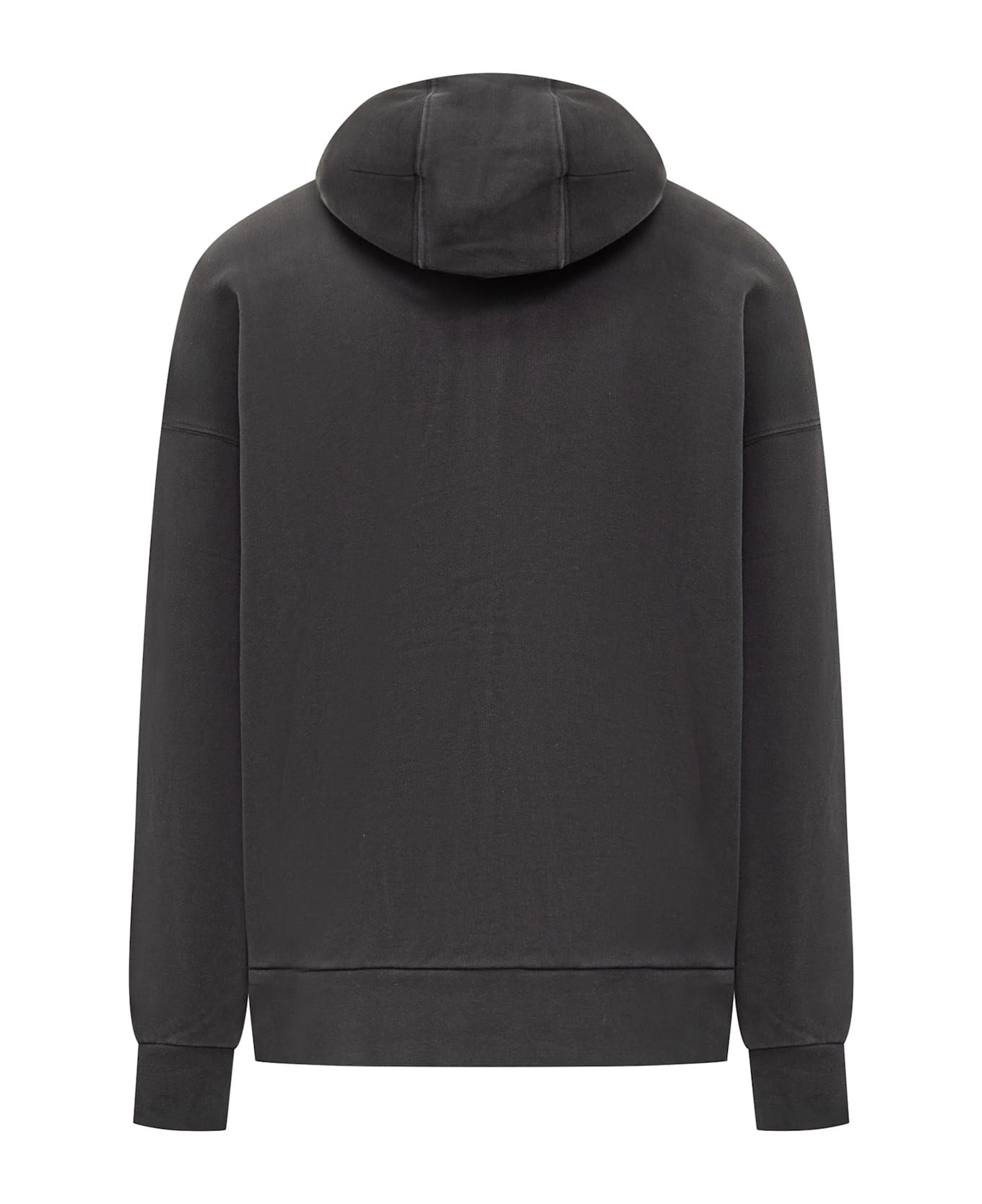 44 Label Group Hoodie With Balaclava - BLACK STONE