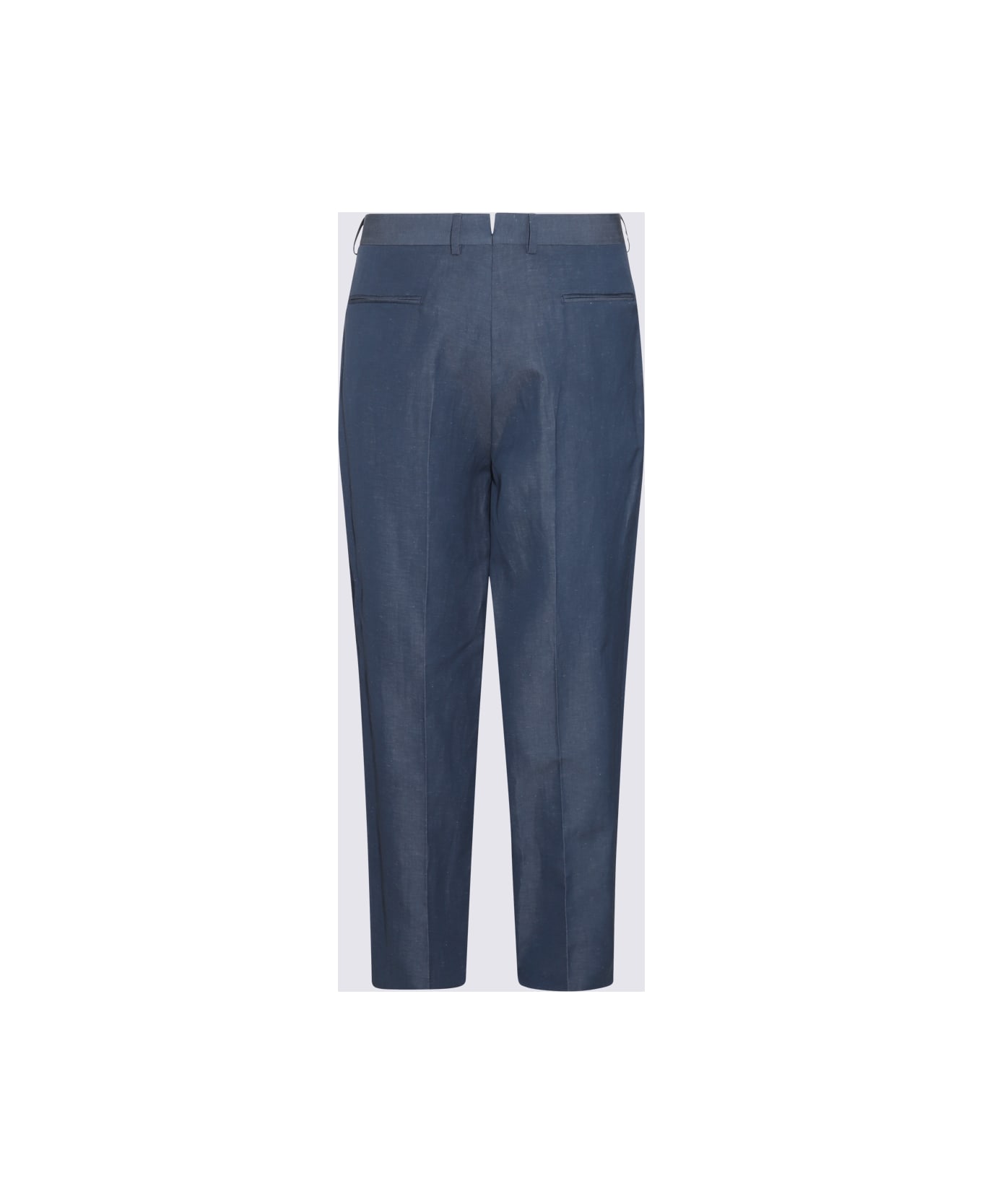 Zegna Blue Wool Pants - Blue