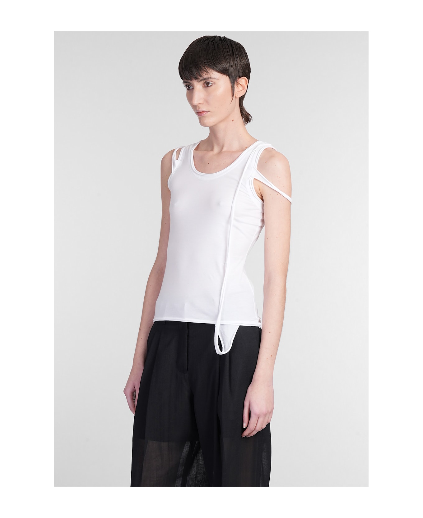 Helmut Lang Topwear In White Cotton - white