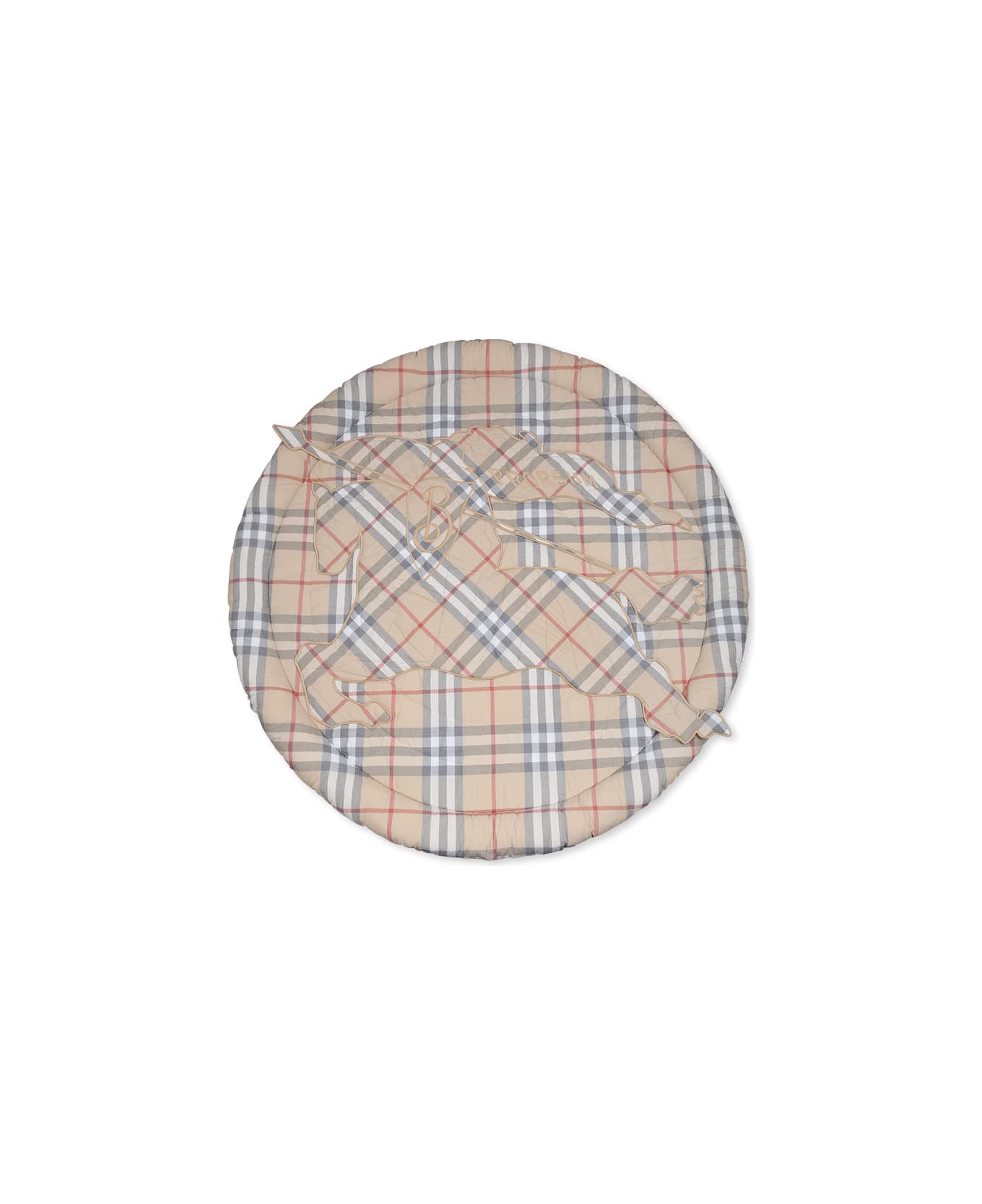 Burberry Beige Mat For Babykids With Vintage Check - Beige