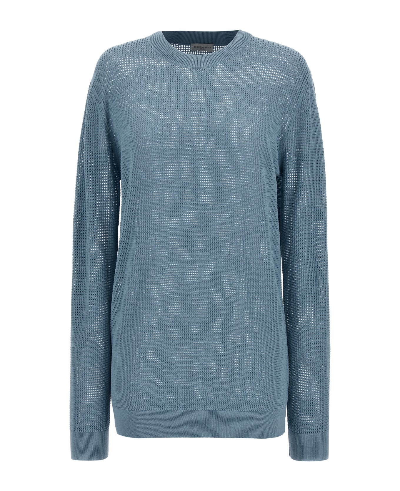 Dries Van Noten 'mixed' Sweater - Light Blue ニットウェア