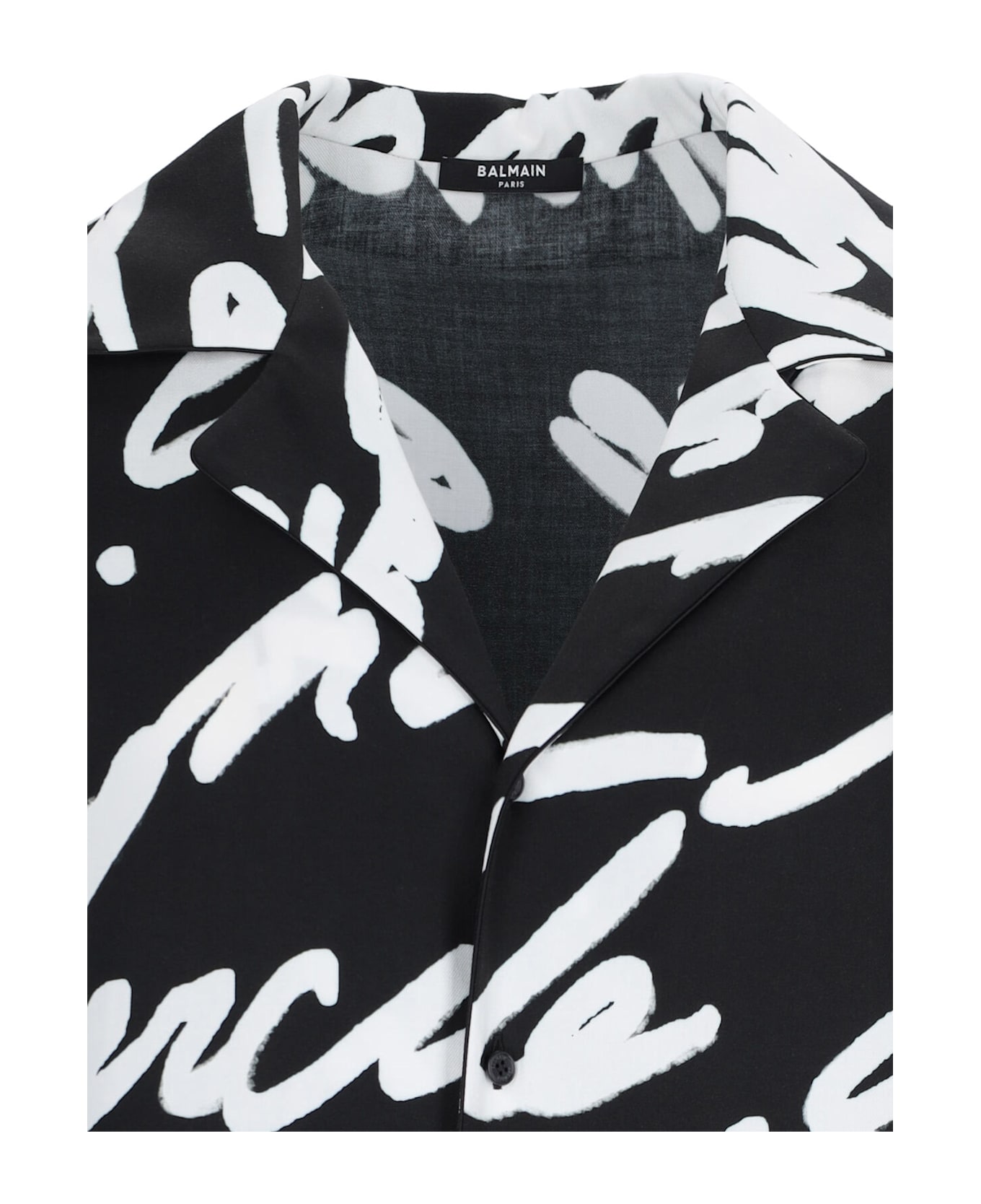 Balmain Black Viscose Shirt - Black