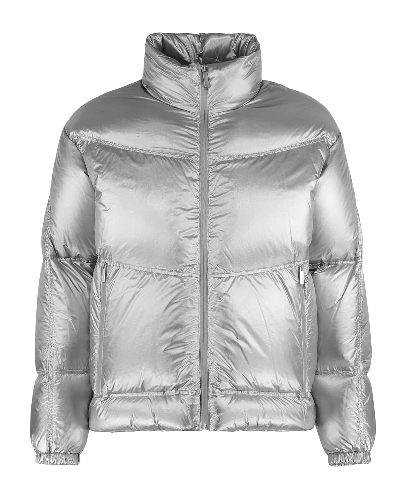 Herno Short Down Jacket Laminar - Silver